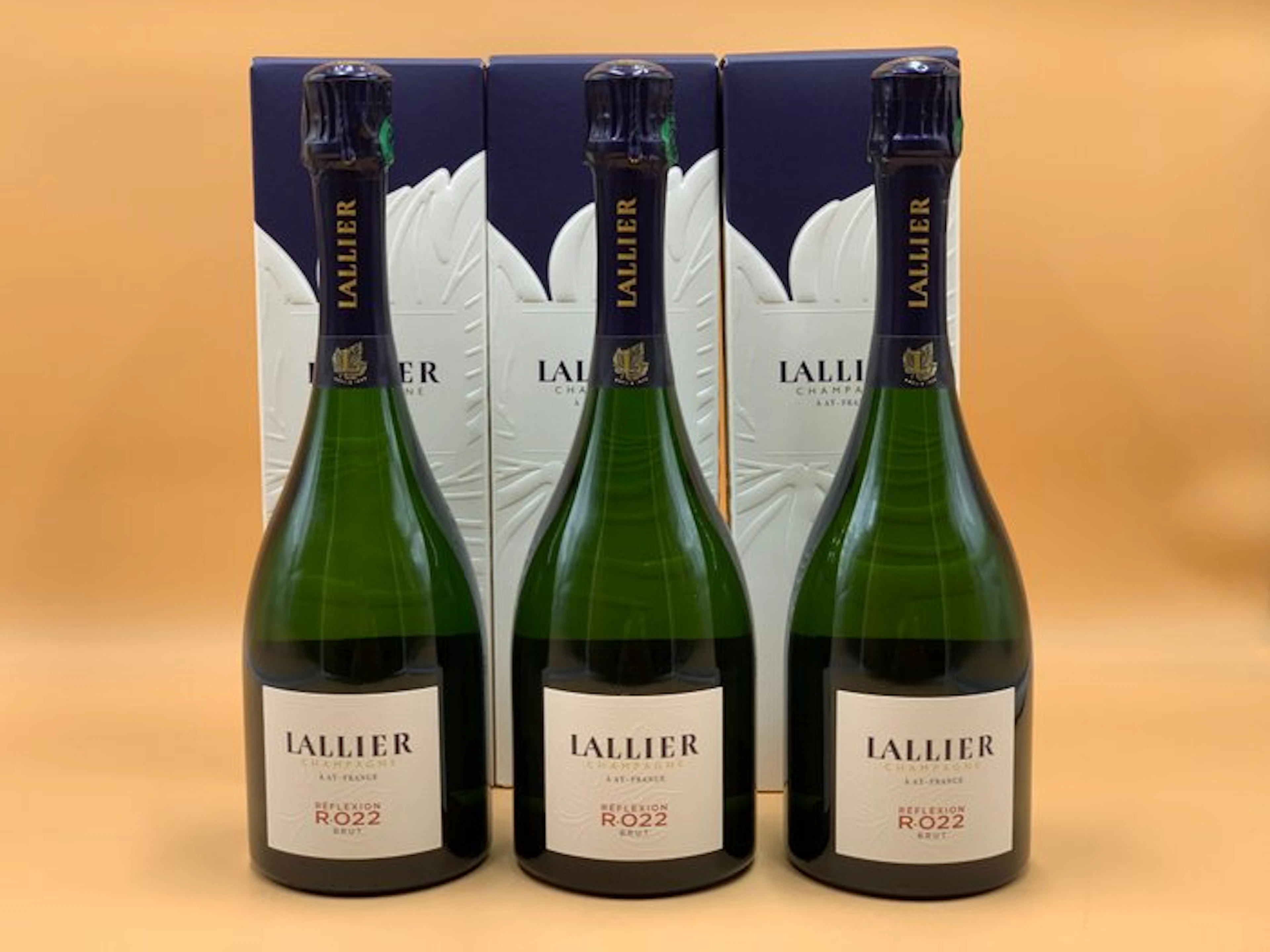 Lallier, Réflexion Série R.022 - Champagne Brut - 3 Bottles (0.75L)