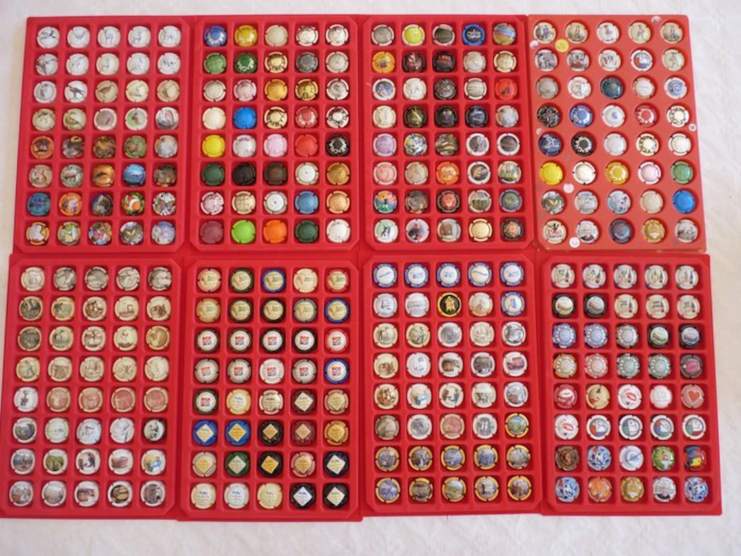 Themed collection - 320 champagne capsules