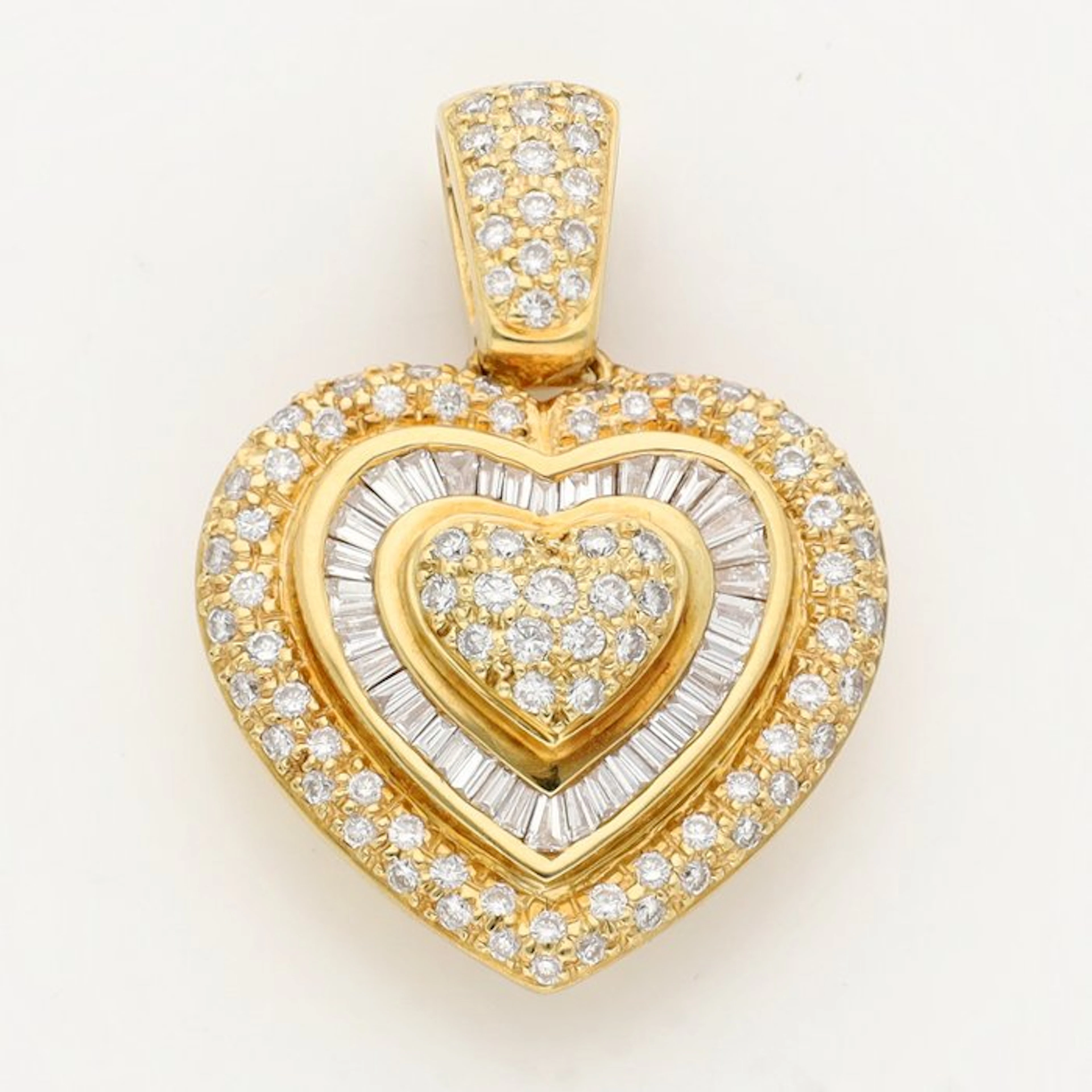 Pendant - 18 kt. Yellow gold Diamond (Natural)