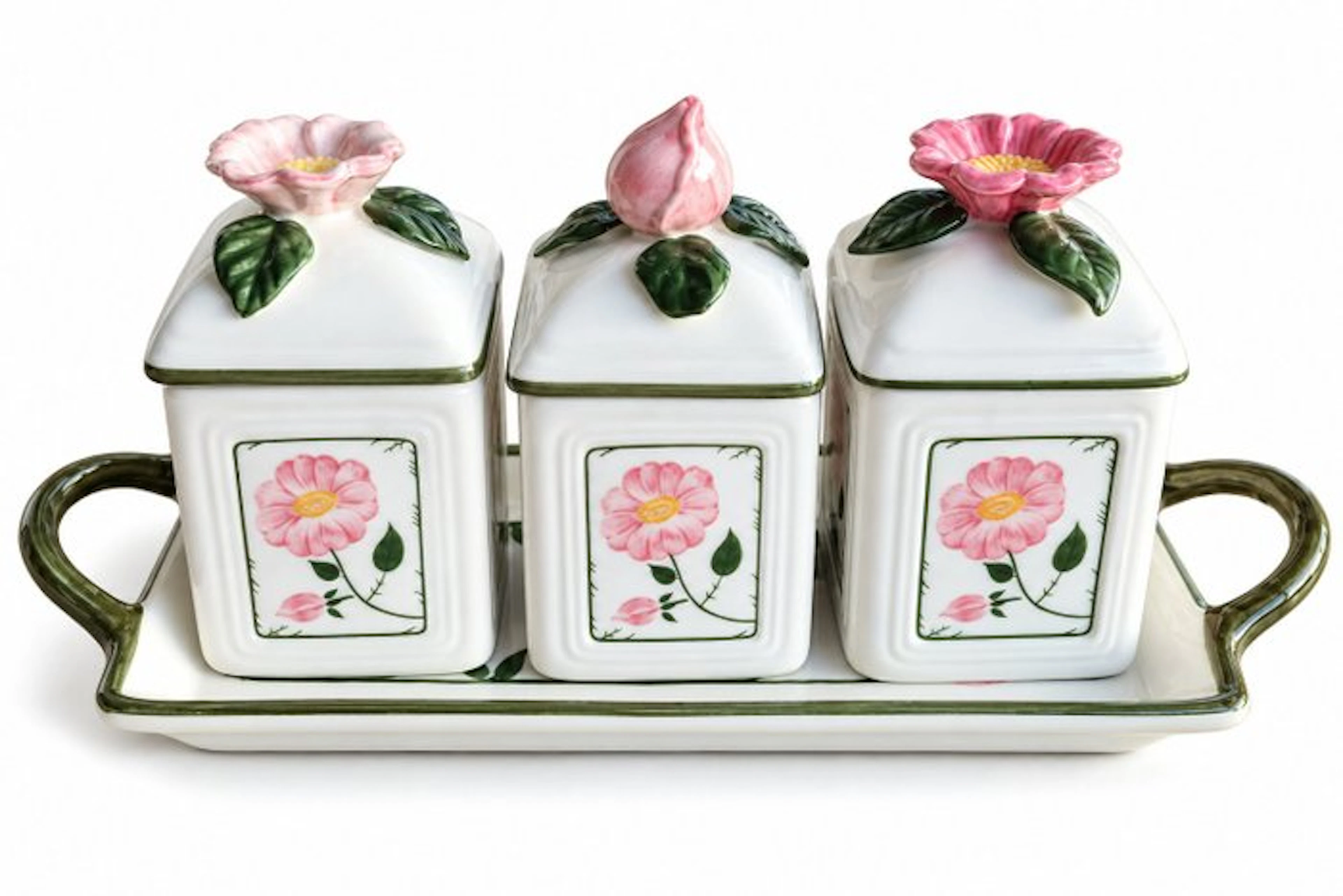 Villeroy & Boch - Waiter (4) - Wildrose - Ceramic - Marmalade Tin Set