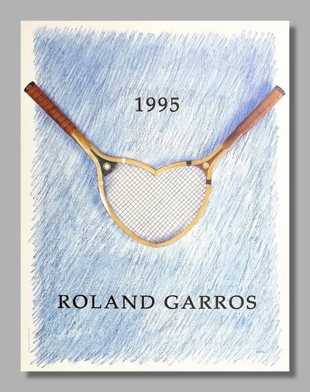 Donald Lipski - Galerie Lelong Paris - Originalplakat - Roland Garros 1995