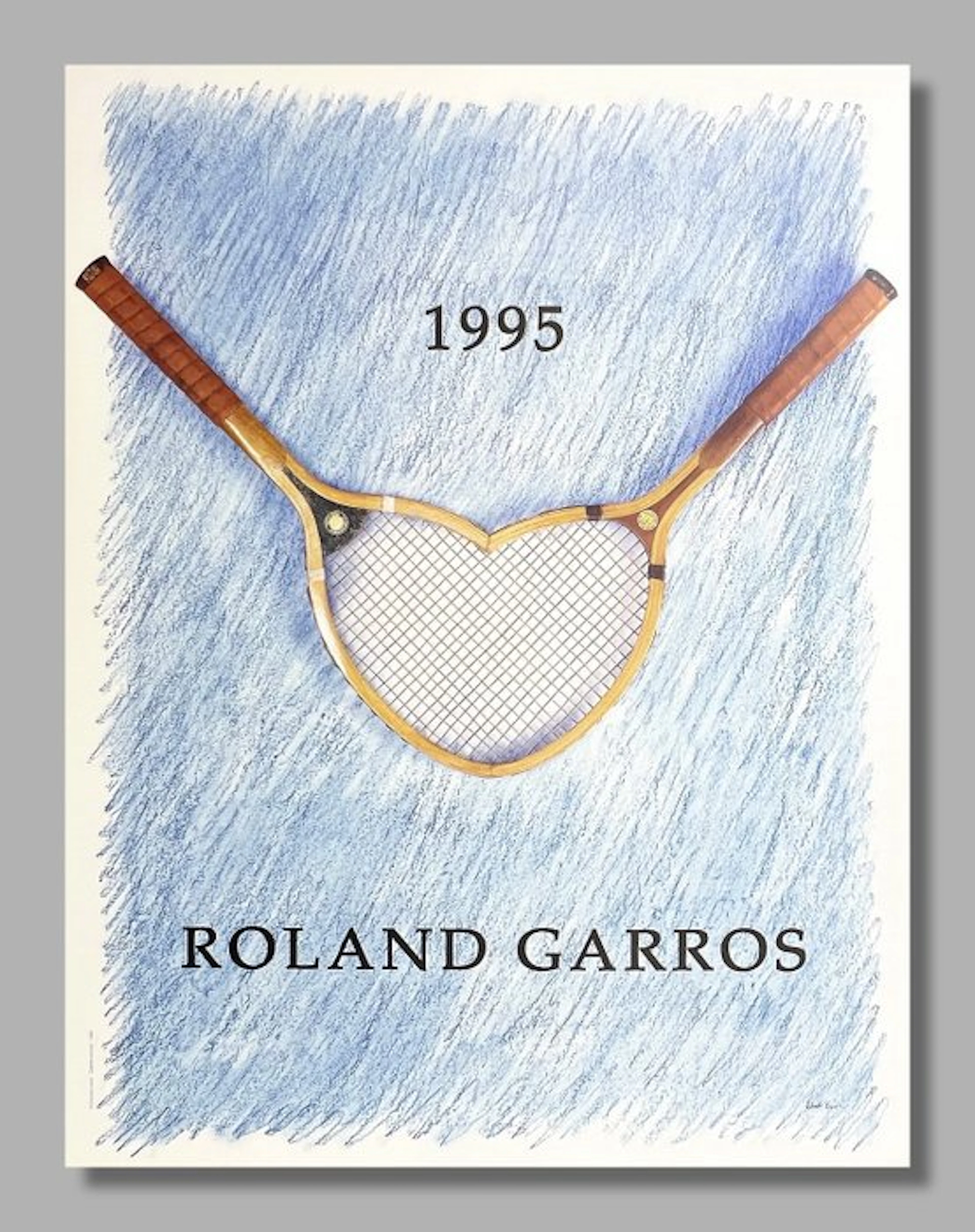Donald Lipski - Galerie Lelong Paris - Originalplakat - Roland Garros 1995