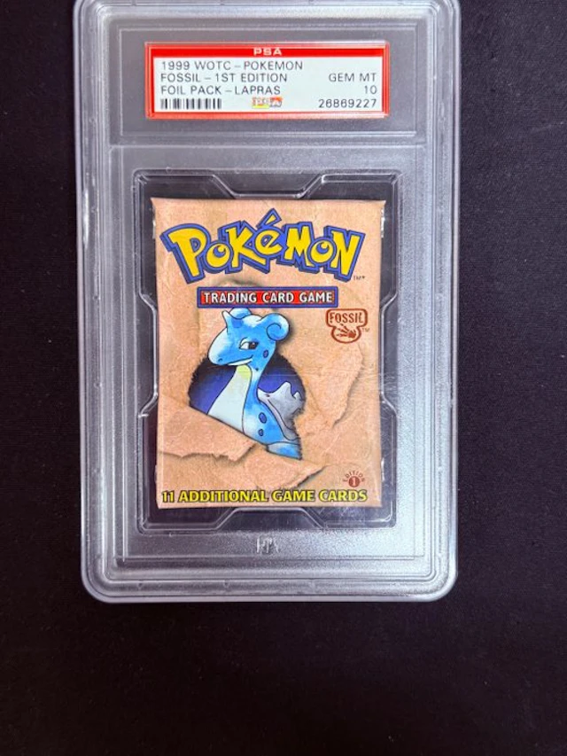 Pokémon - 1 Graded card - Lapras First edition, Foil - PSA 10 - WOTC