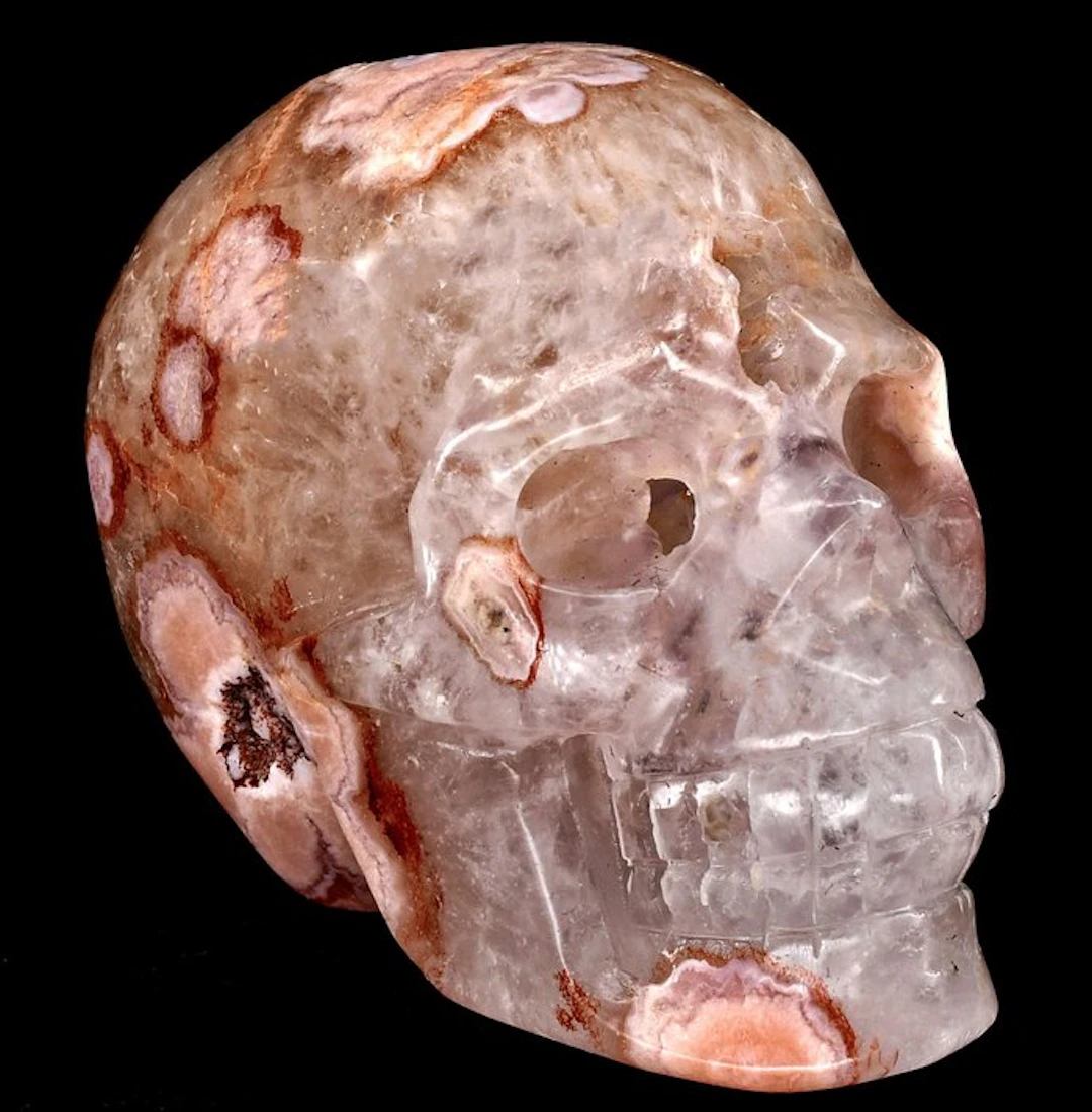 First-quality cherry blossom or flower agate