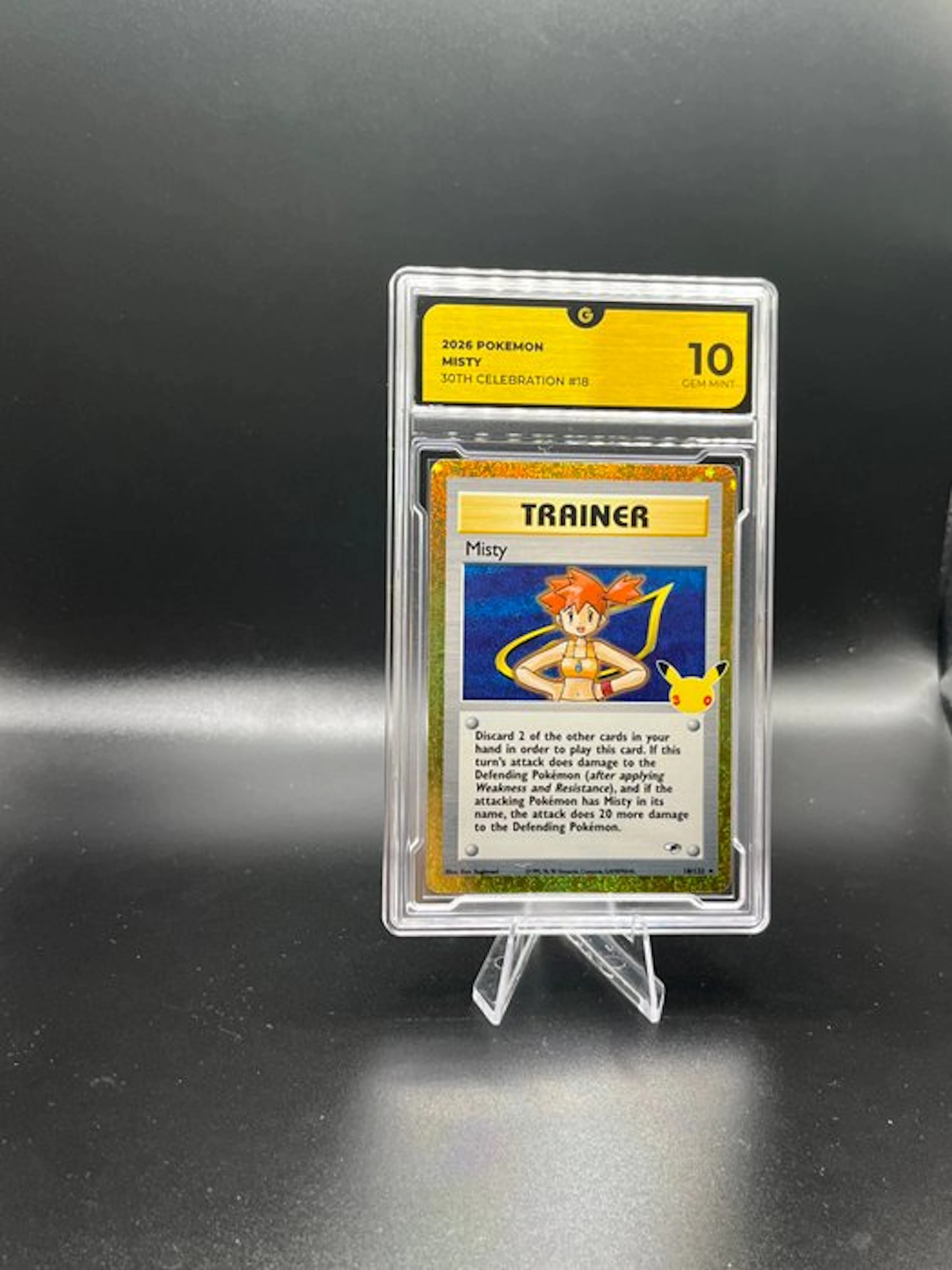 Pokémon - 1 Graded card - Misty 018 30TH Anniversary - GG 10