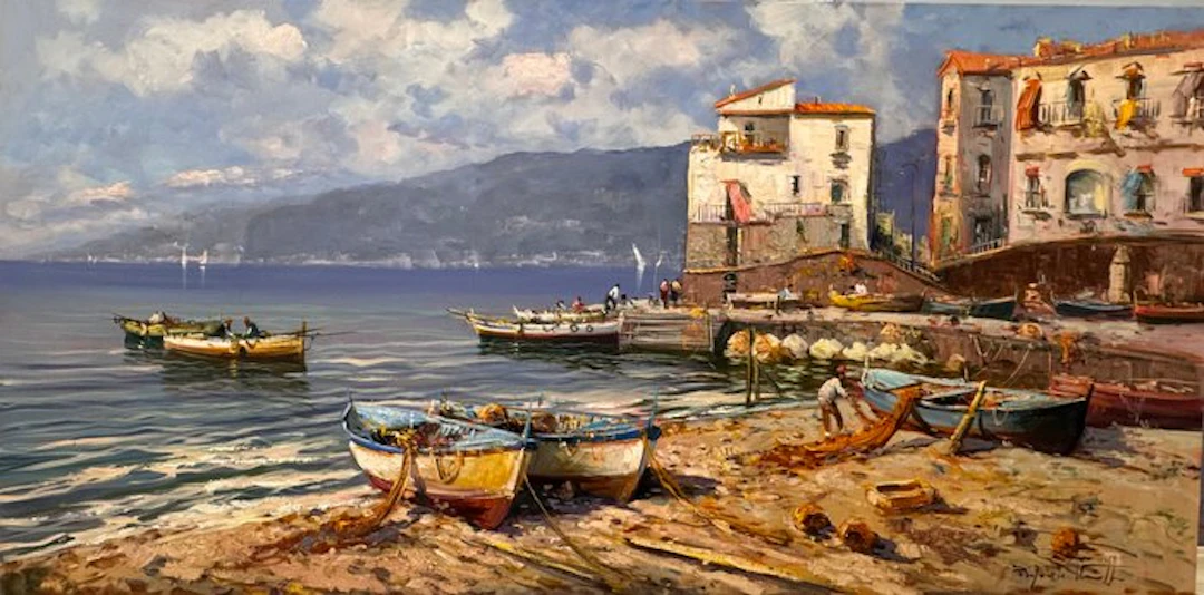 Pasquale Vuotto (1958) - Il borgo marinai la lobra Sorrento - XL