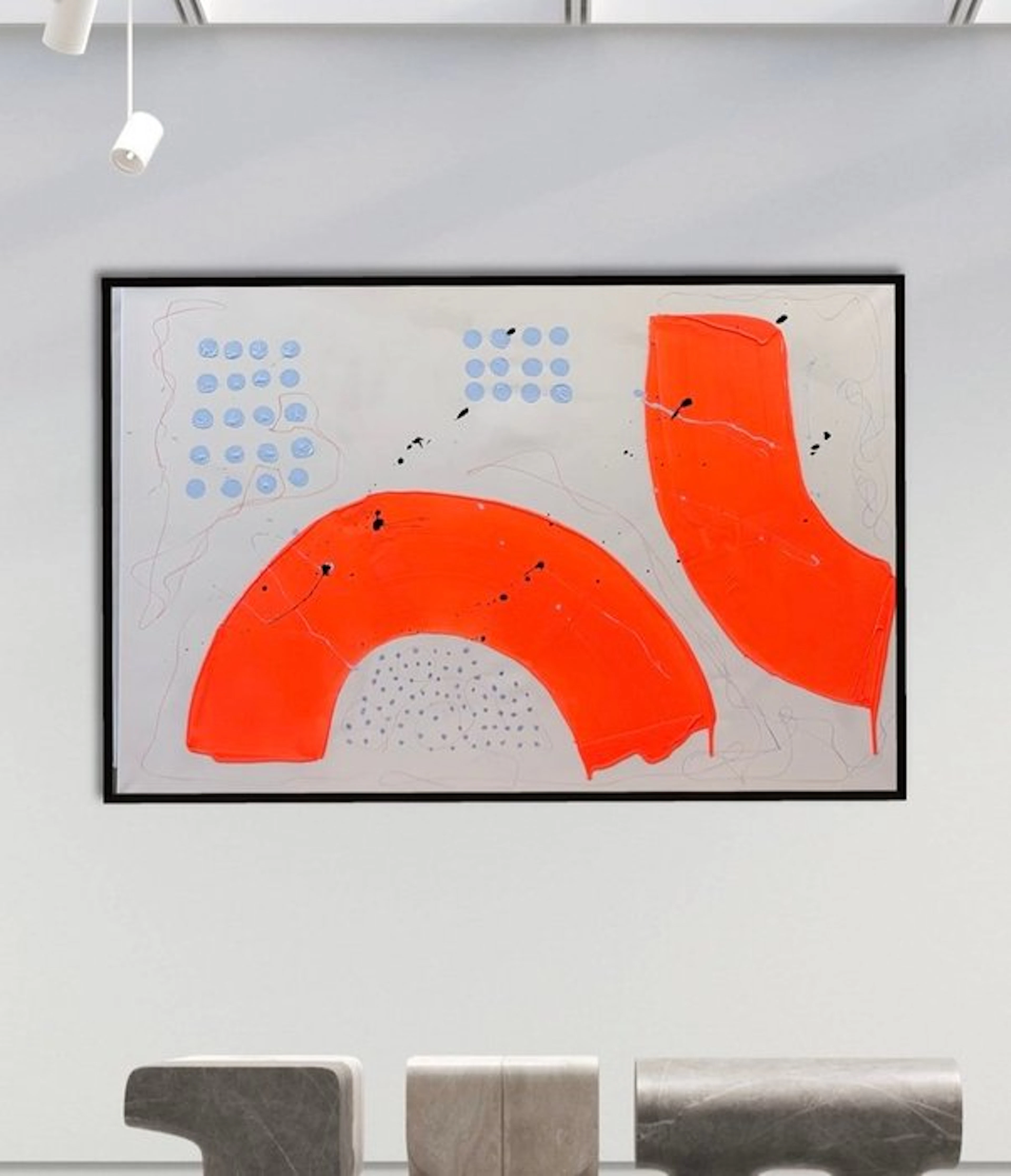 Stefanie Raus - Orange Hellblau 1941 XXL