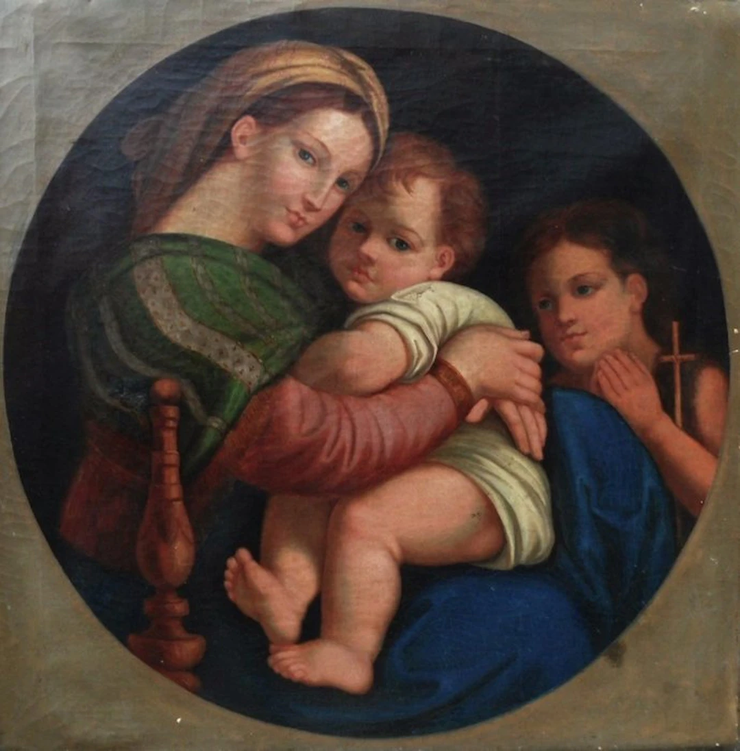 Raffaello Sanzio (1483-1520), after - Madonna della Sedia