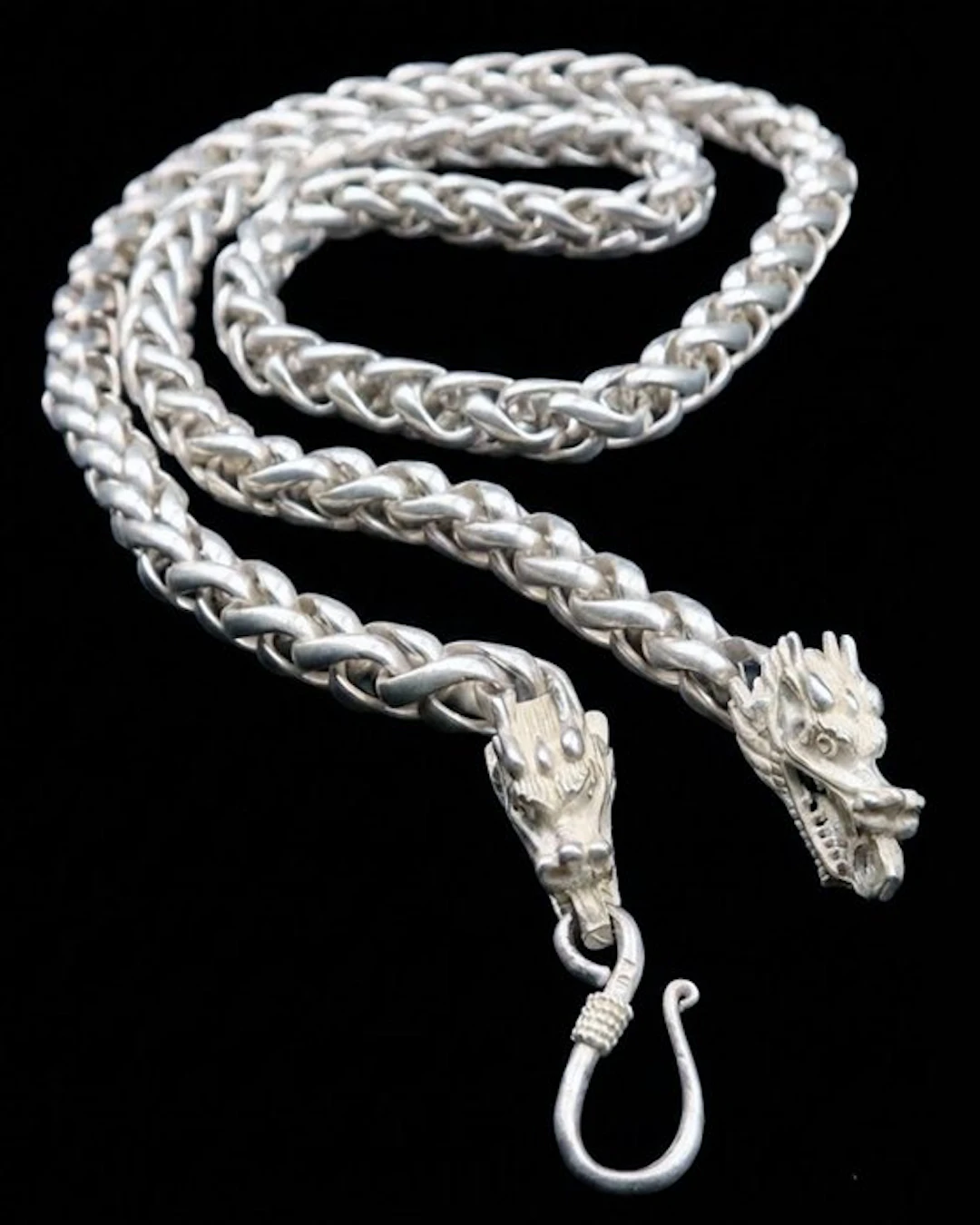 Two Dragons Necklace – Protective Totem – Power, Victory and Fortune - Necklace