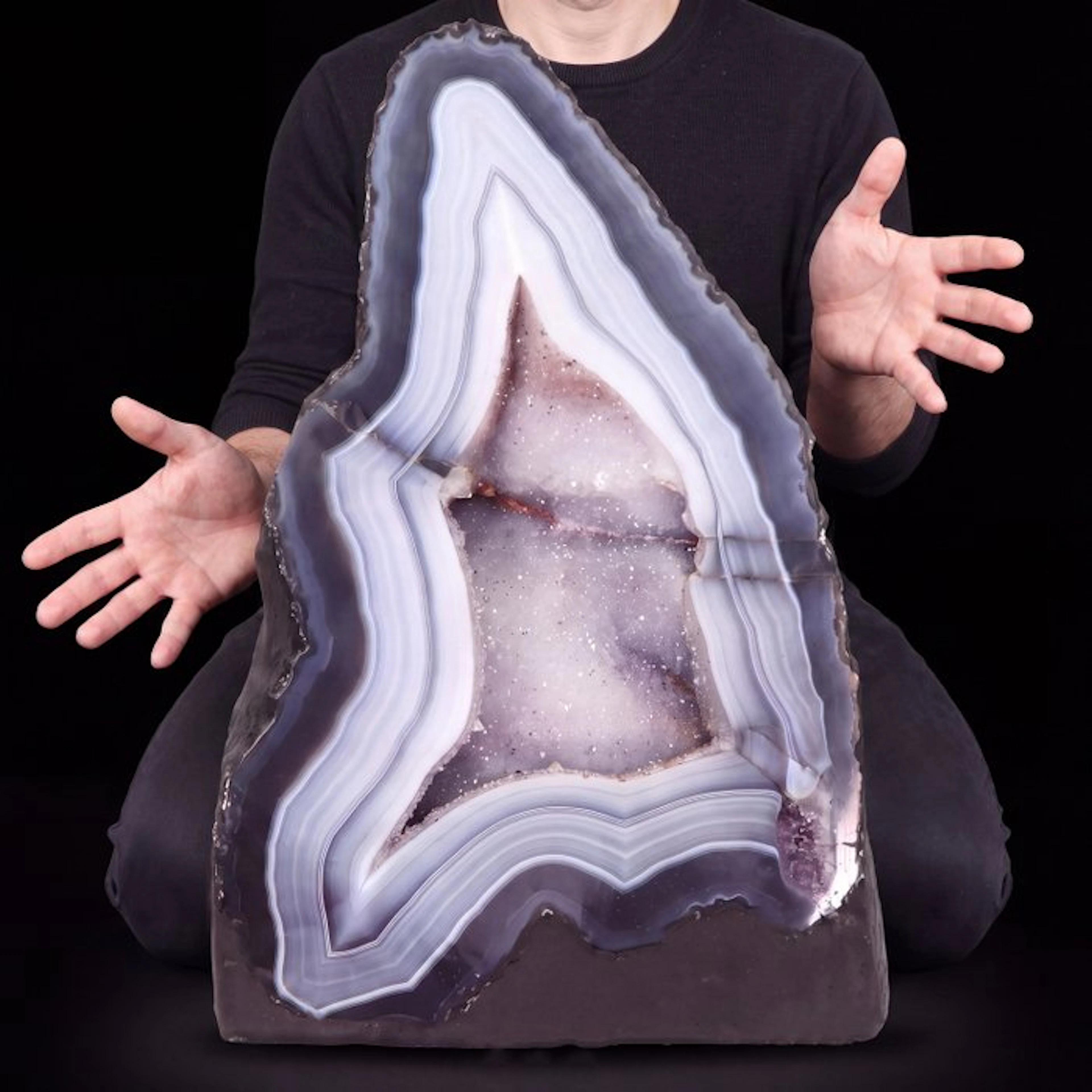 Amethyst & Agate- 35x22x14 cm - Geode- 10.3 kg