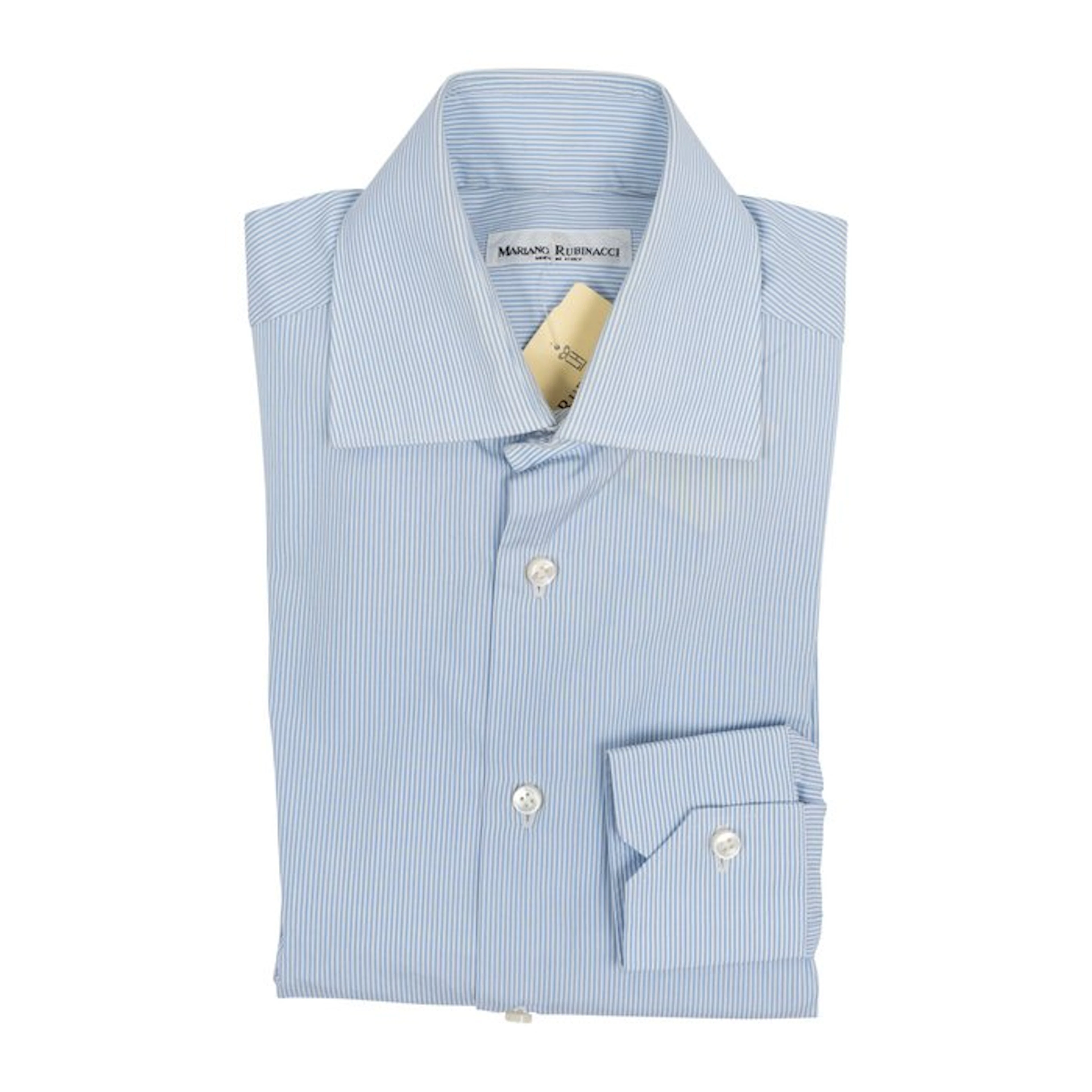 RUBINACCI NAPOLI - Size 15 - 38 - Blue Shirt Striped...