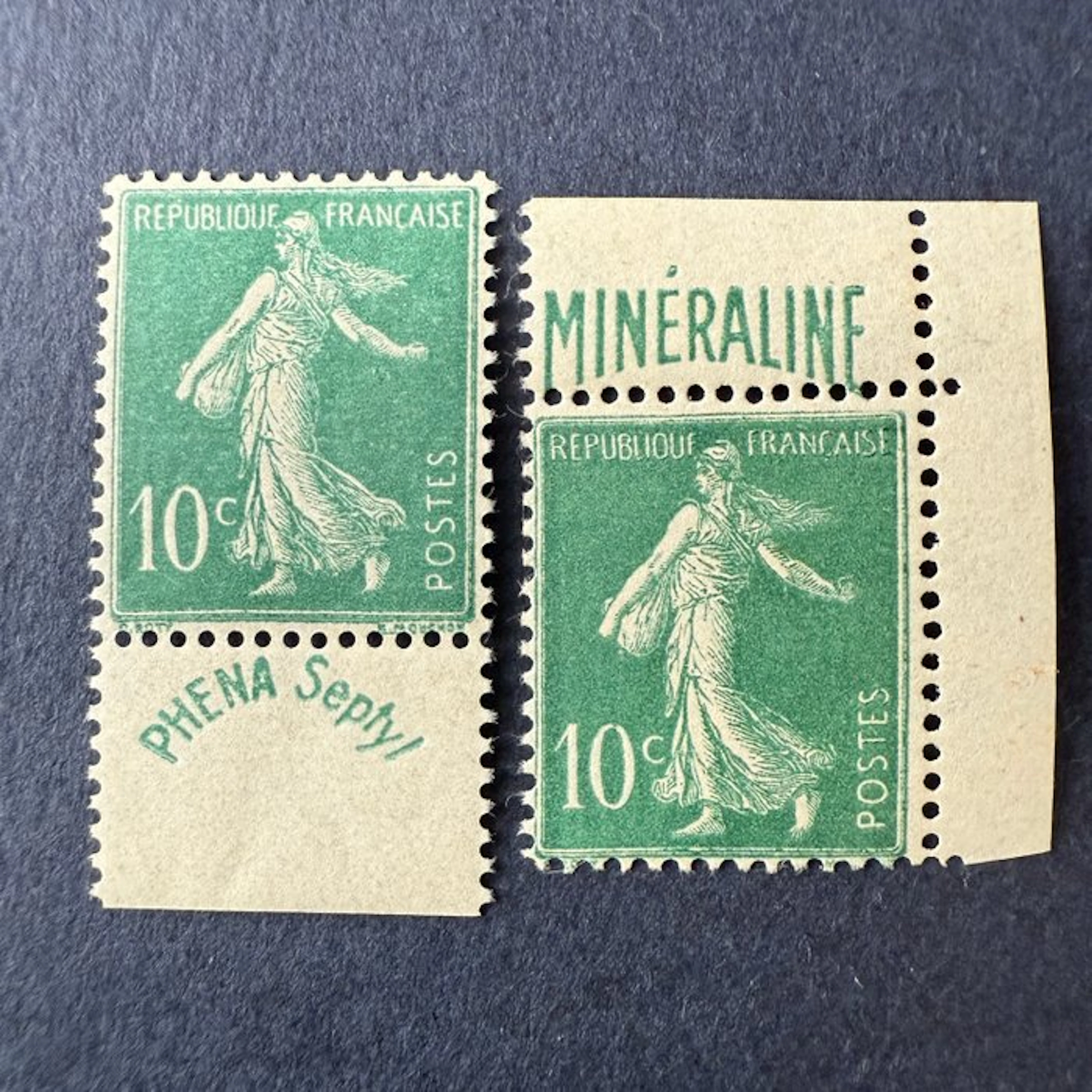 France - Yvert 188/188A "Minéraline et Phéna" mint ** - TB