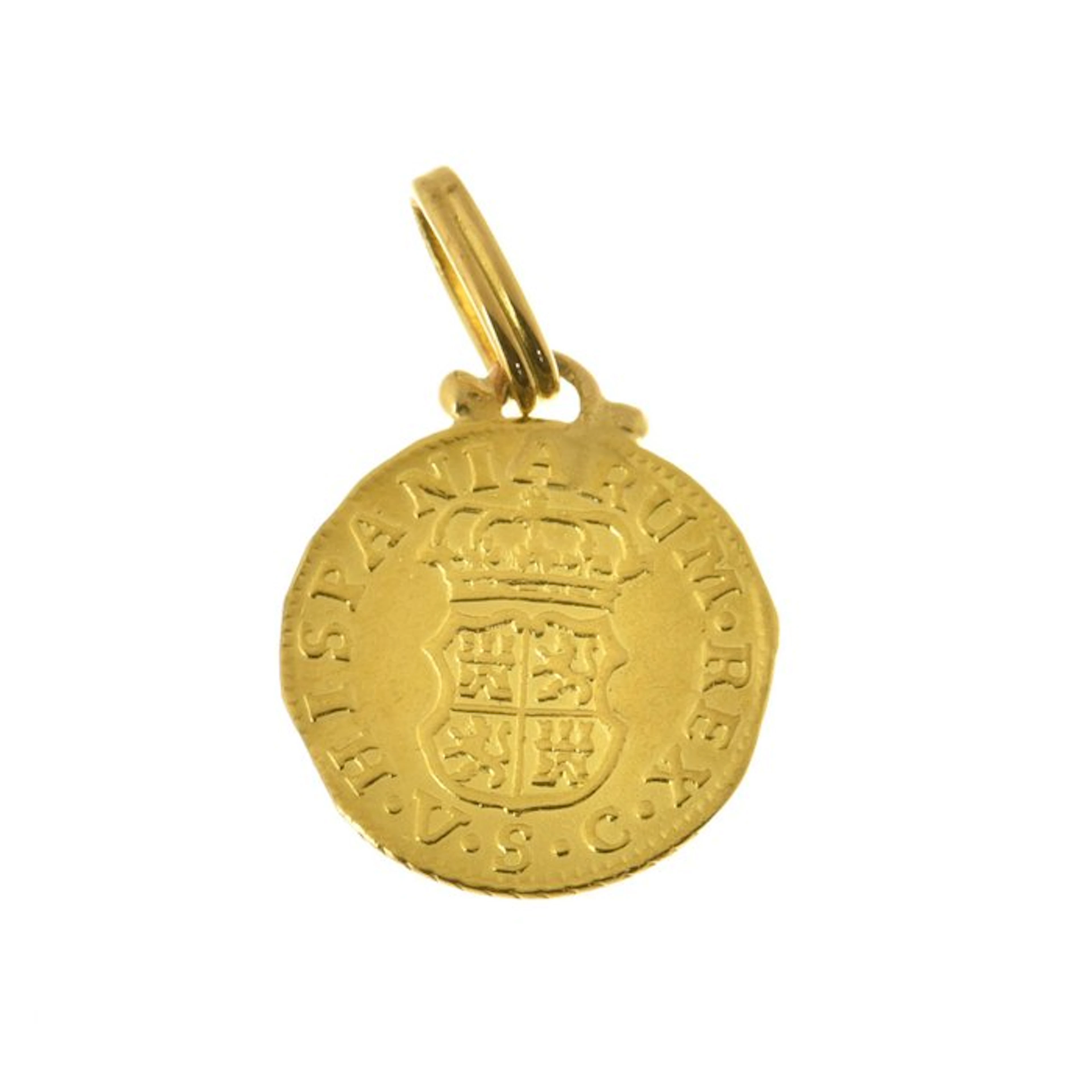 Coin pendant - 22 kt. Yellow gold