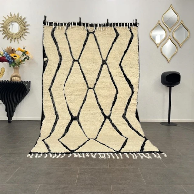 Berber, Berber rug Beni Ouarain - Carpet - 252 cm - 155 cm - thick wool