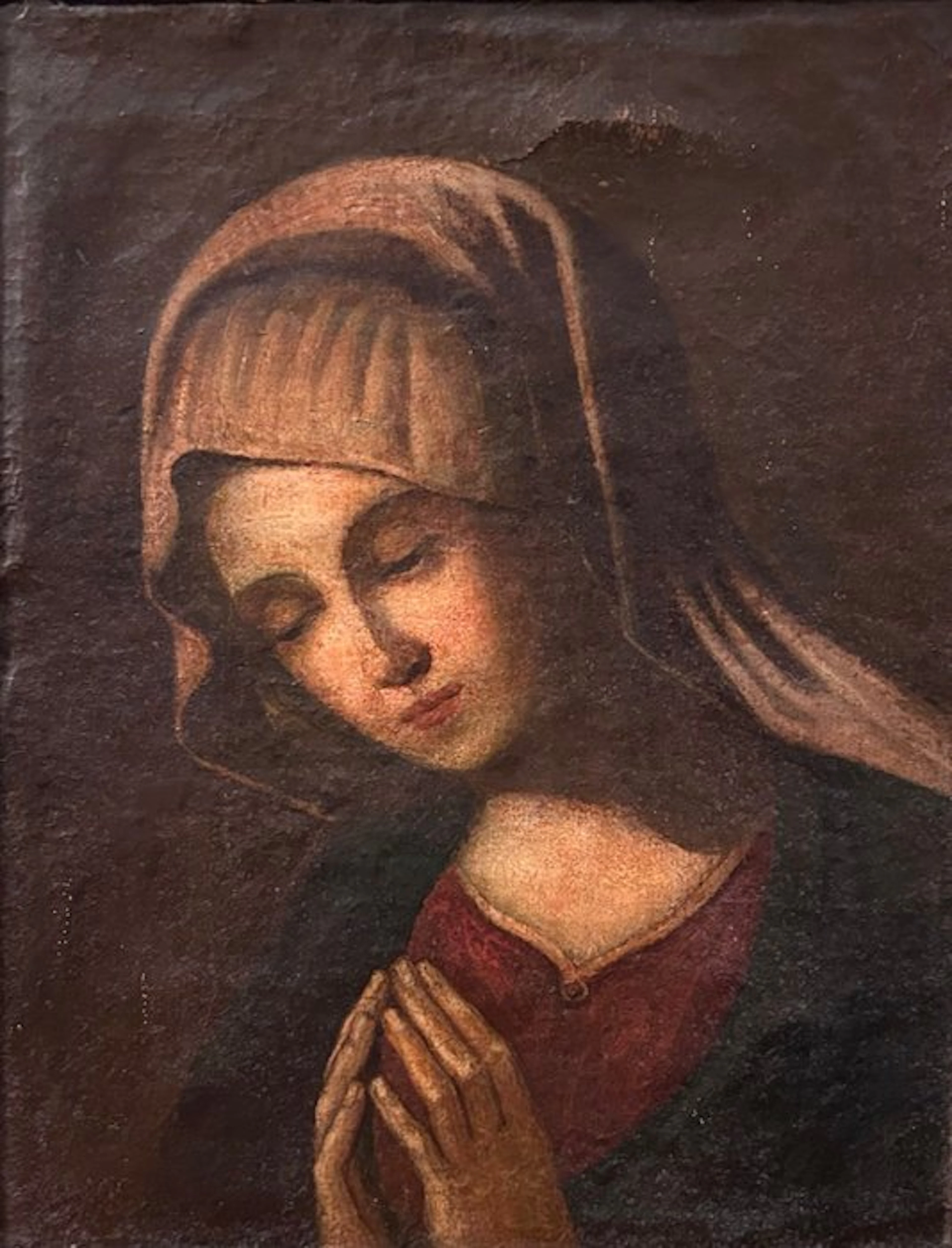 Scuola Romana (XVIII) - Madonna in preghiera