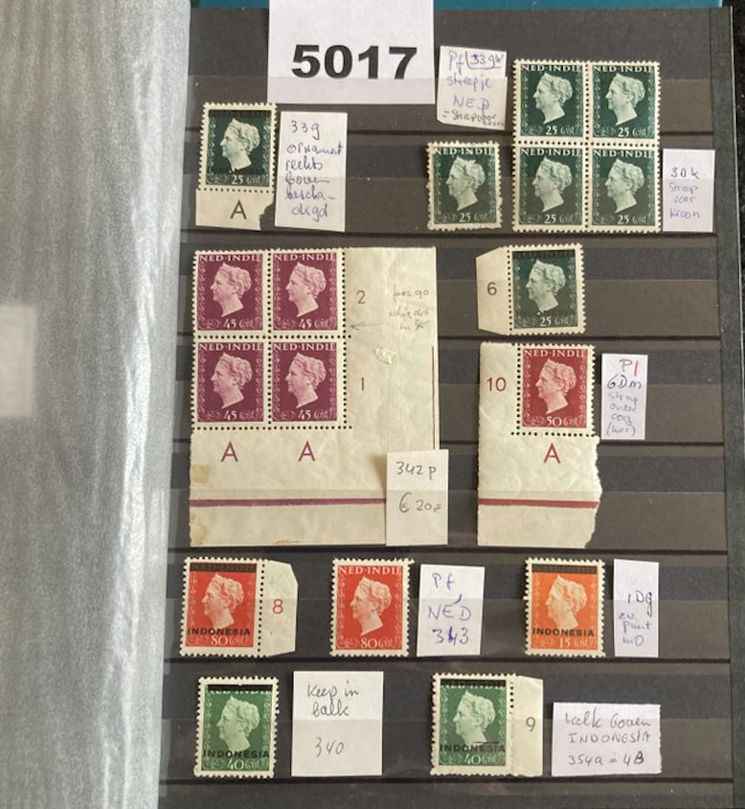 Dutch East Indies 1910/1949 - Top collection with misprints. Rarely offered.