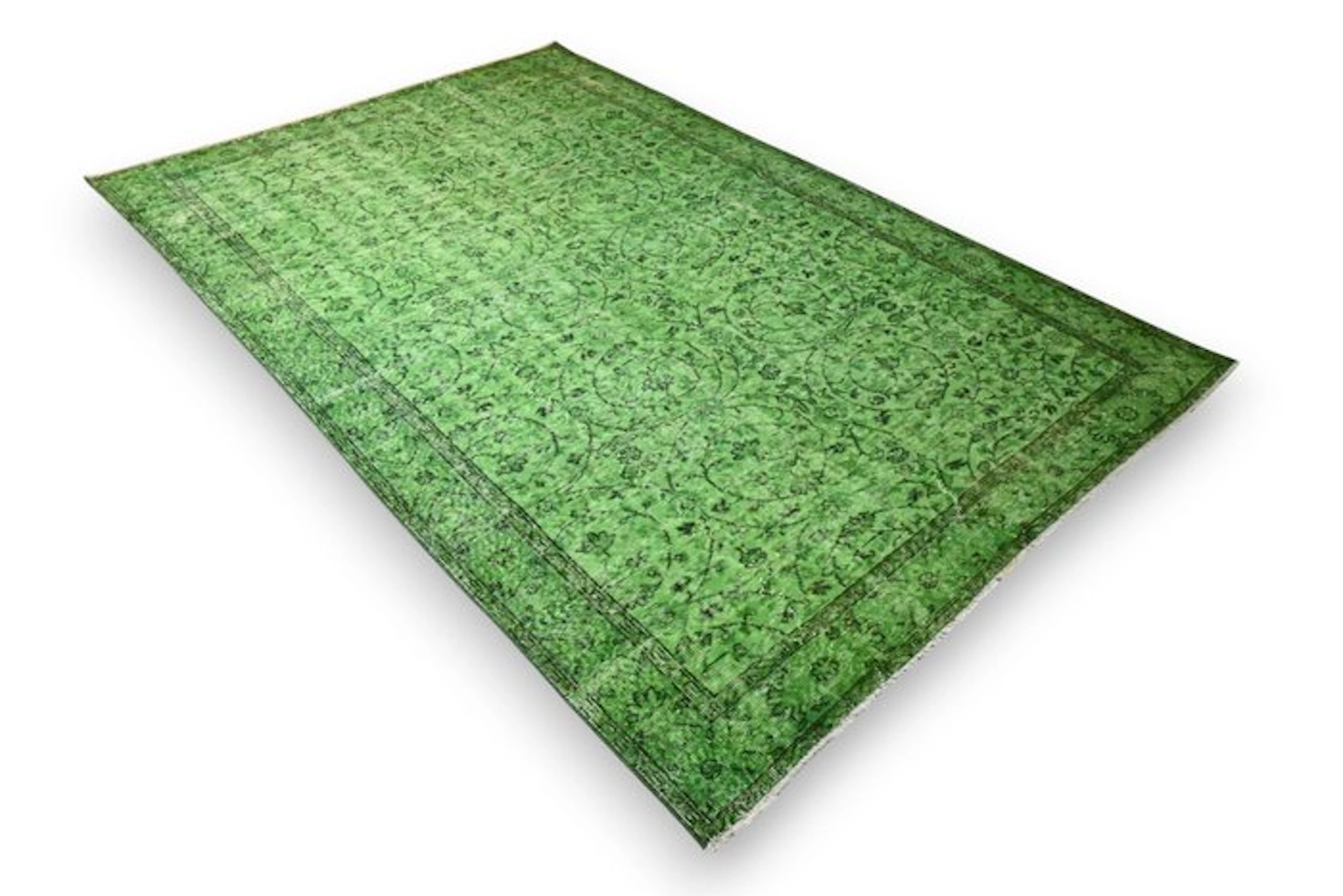 Green vintage - Rug - 280 cm - 180 cm - with certificate