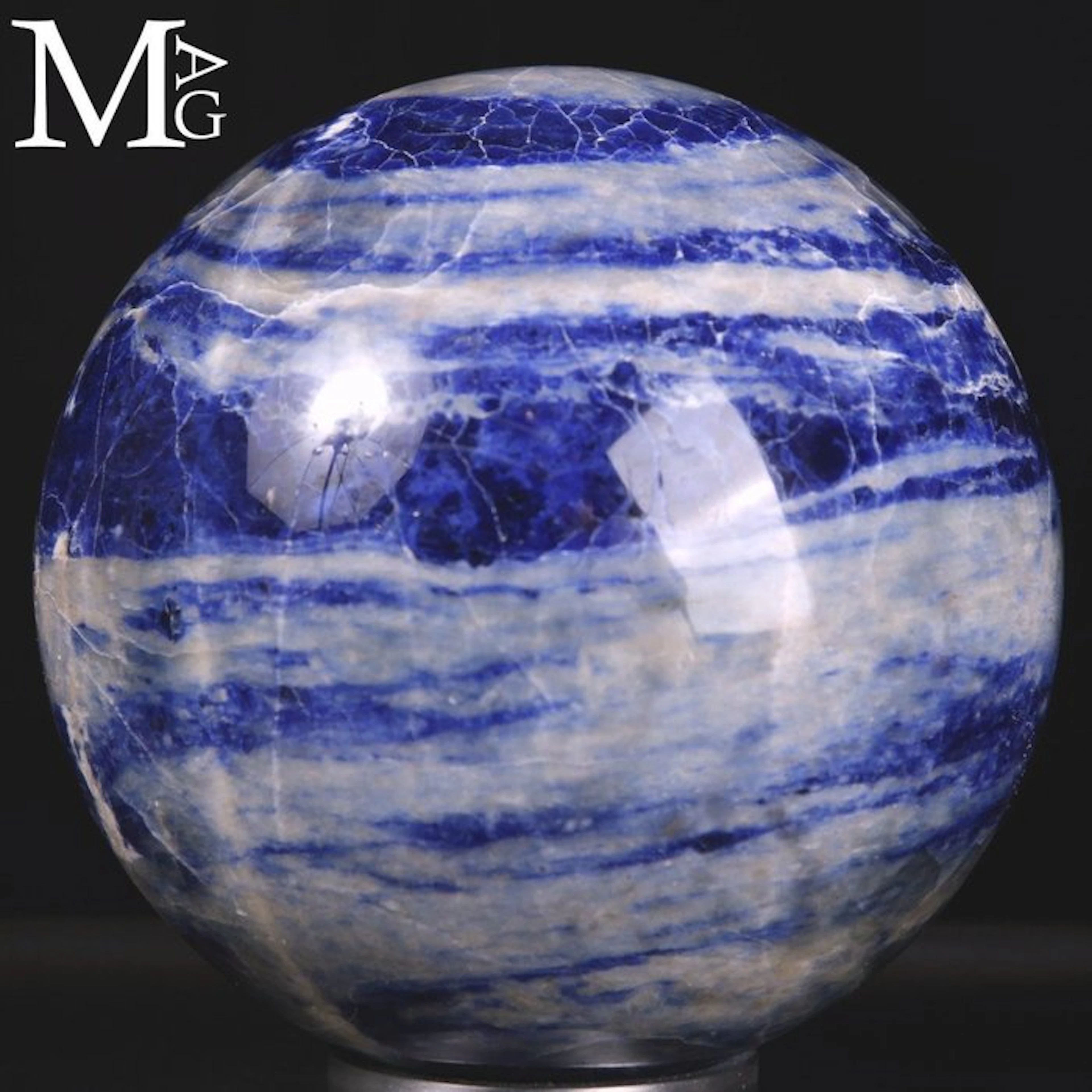 Celestial Geometries - High Quality Sodalite Sphere...