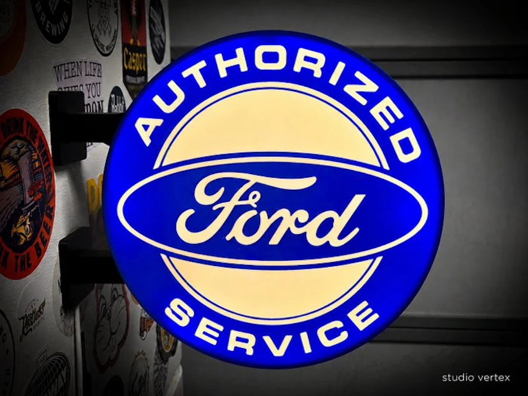 Ford - Artigianale - Hanging lamp - Bifacial - ABS - neon sign