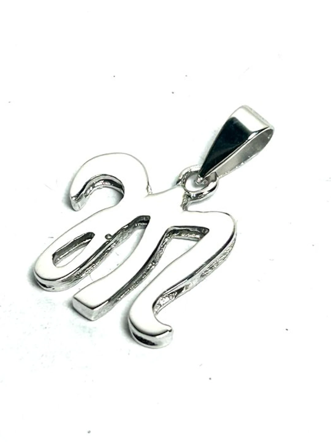 Pendant - 18 kt. White gold