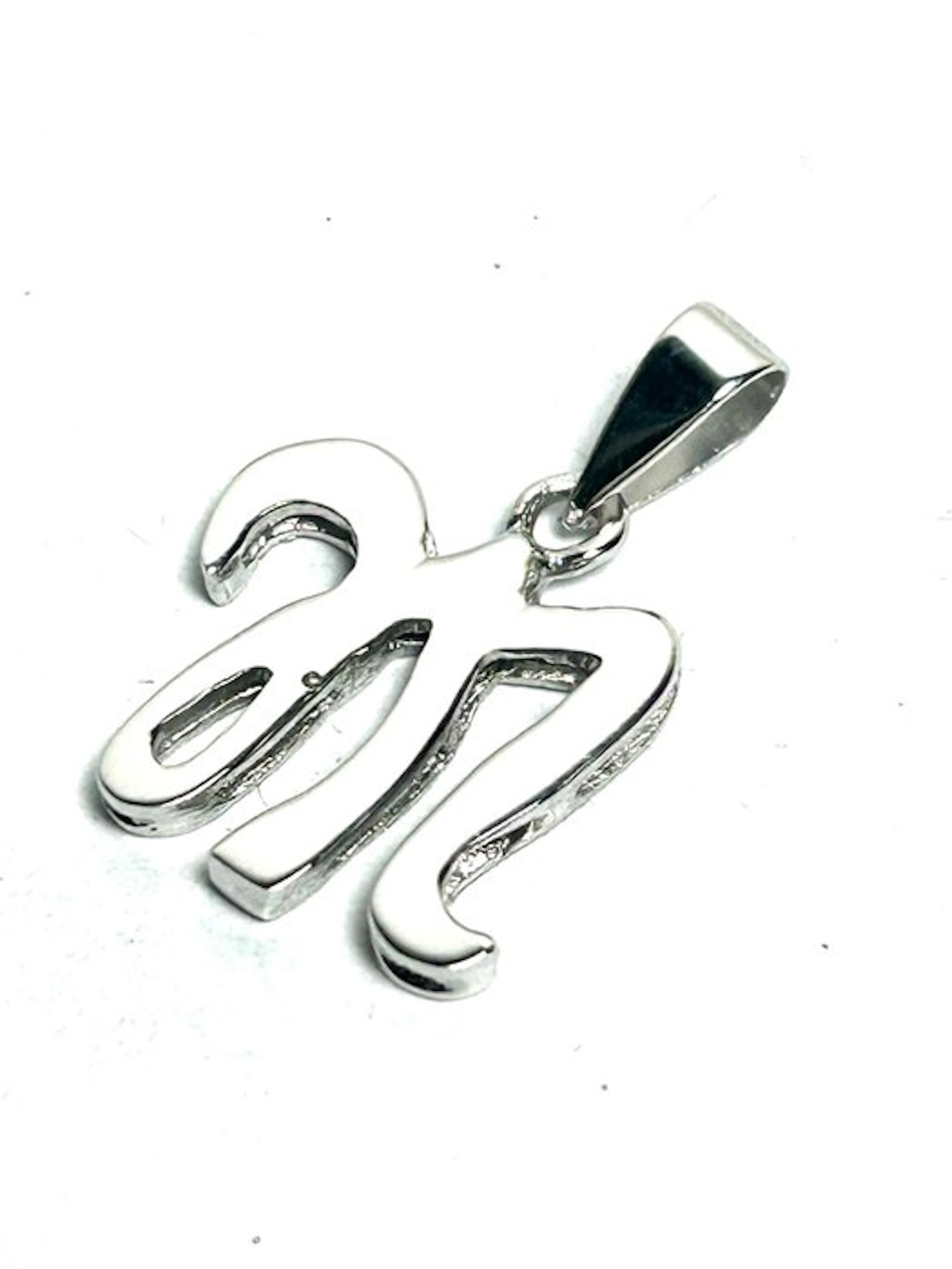 Pendant - 18 kt. White gold