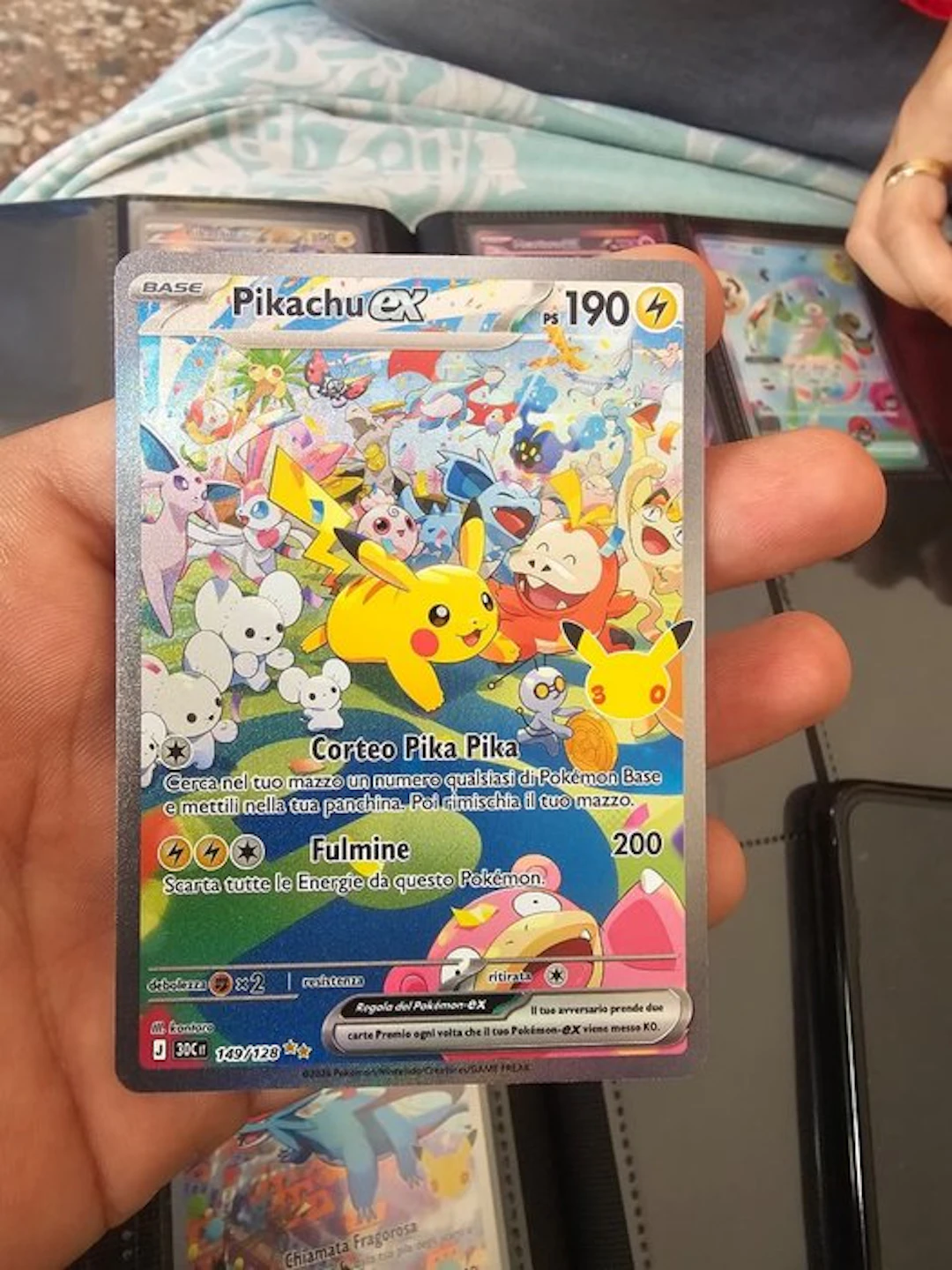 Pokémon - 1 Card - Pikachu 149/128 Full art, Secret rare