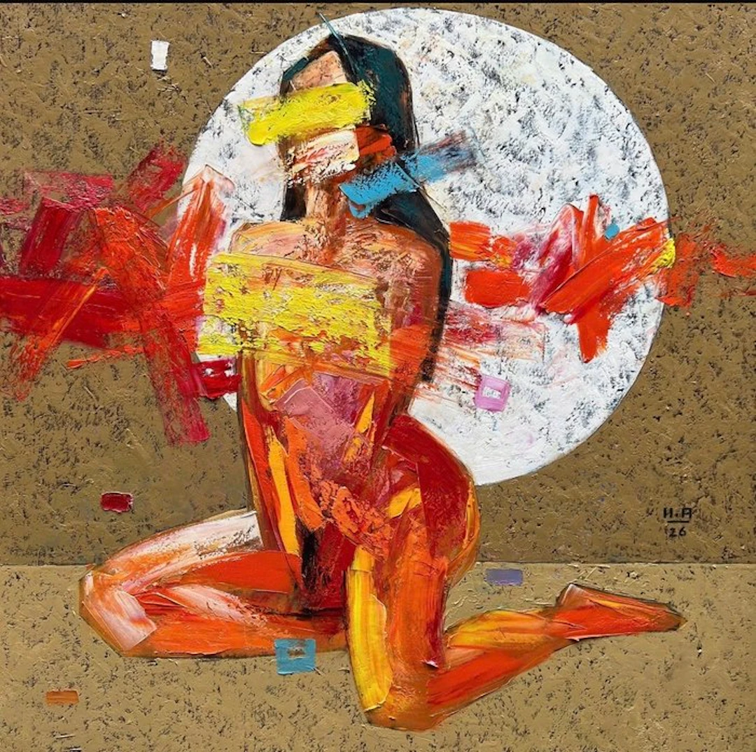 Hoang Anh - Astre Occulté ↑120 →120 cm