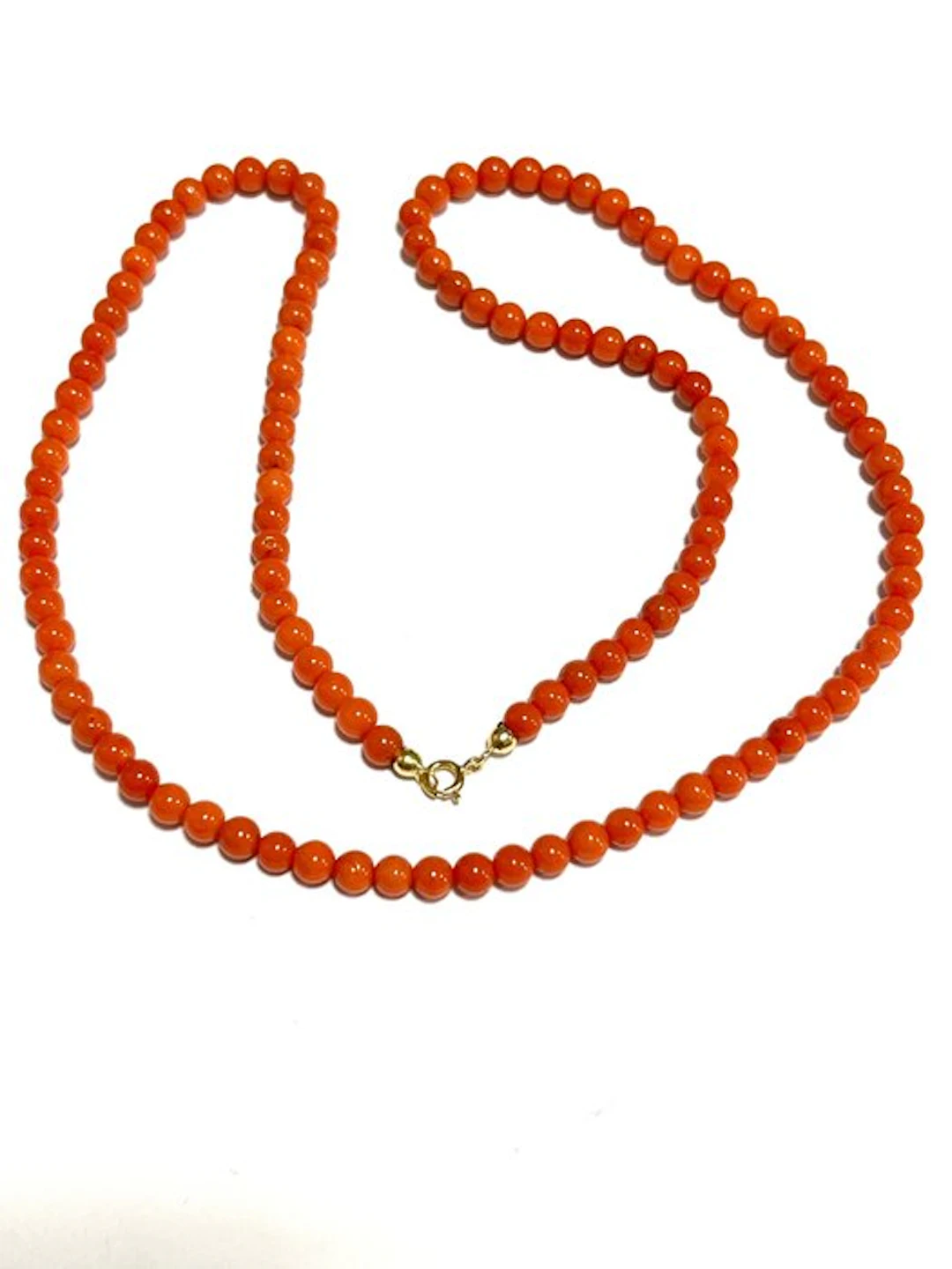 No reserve price - Necklace - 18 kt. Yellow gold Coral