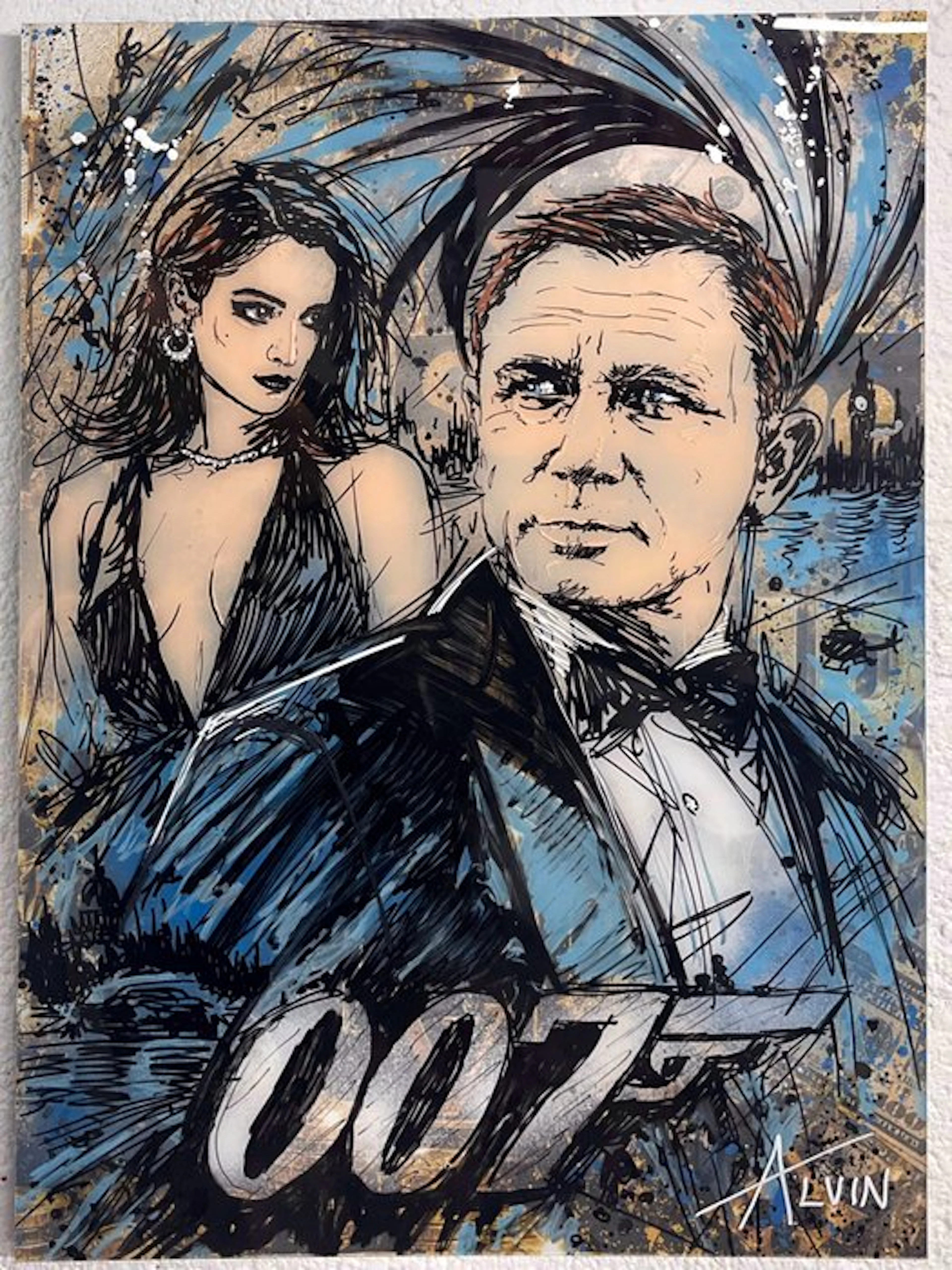 Alvin Silvrants - Artistic James Bond Daniel Graig - High...