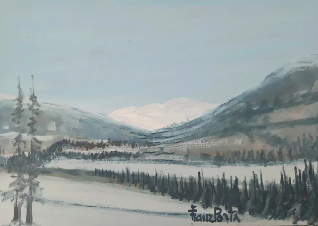 Franz Porta (1937 - 2001) - Paesaggio innevato