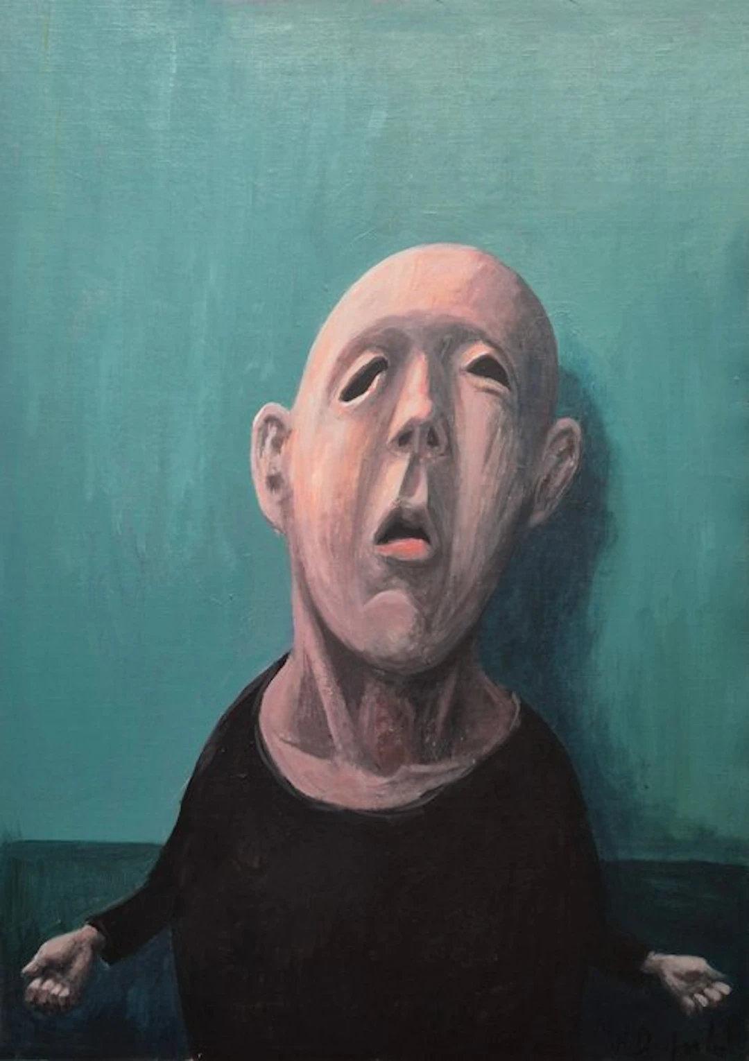 Hubert Duprilot - "Le Bleu de l’absence" 2026 acrylique sur toile 70x100 cm