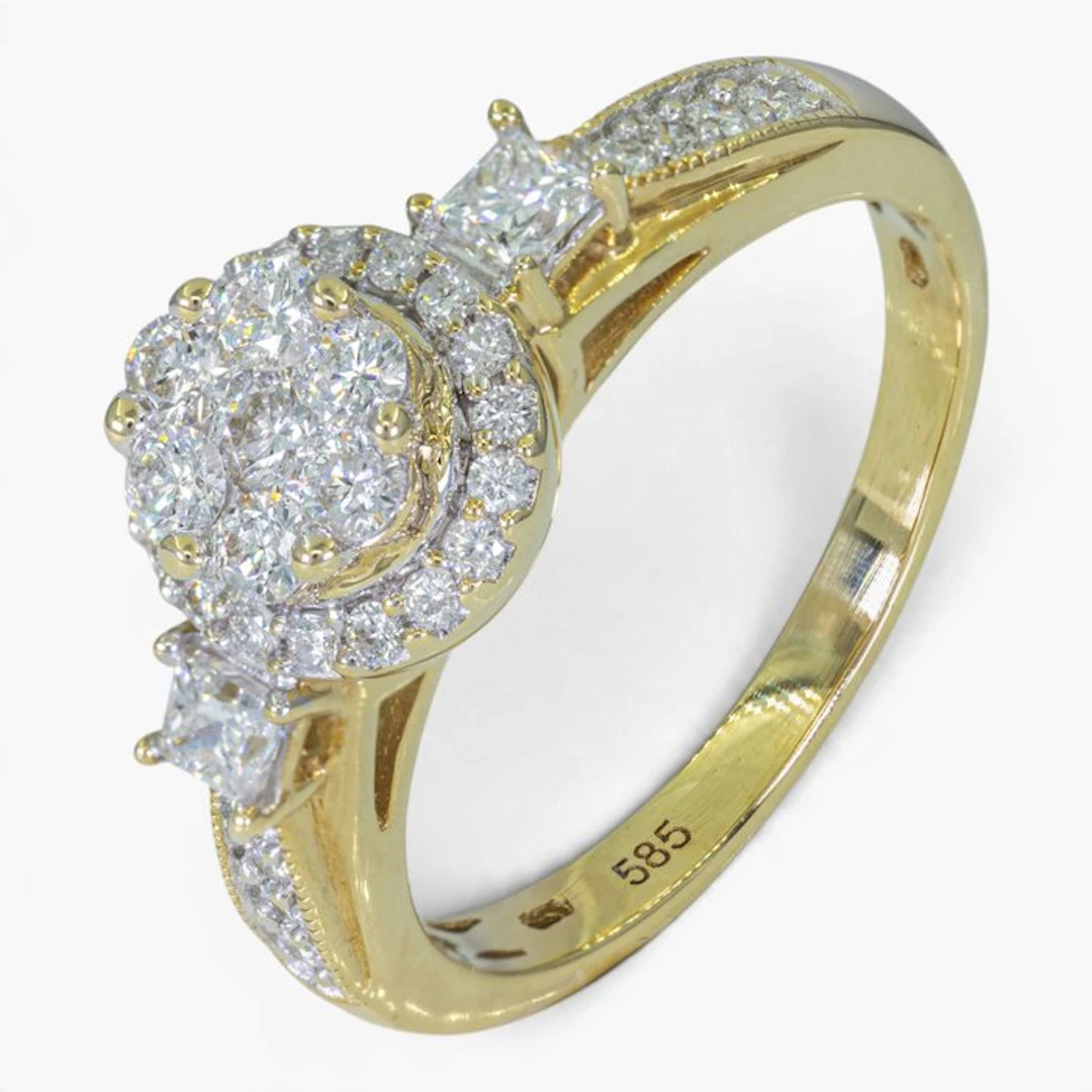 No reserve price - Ring - 14 kt