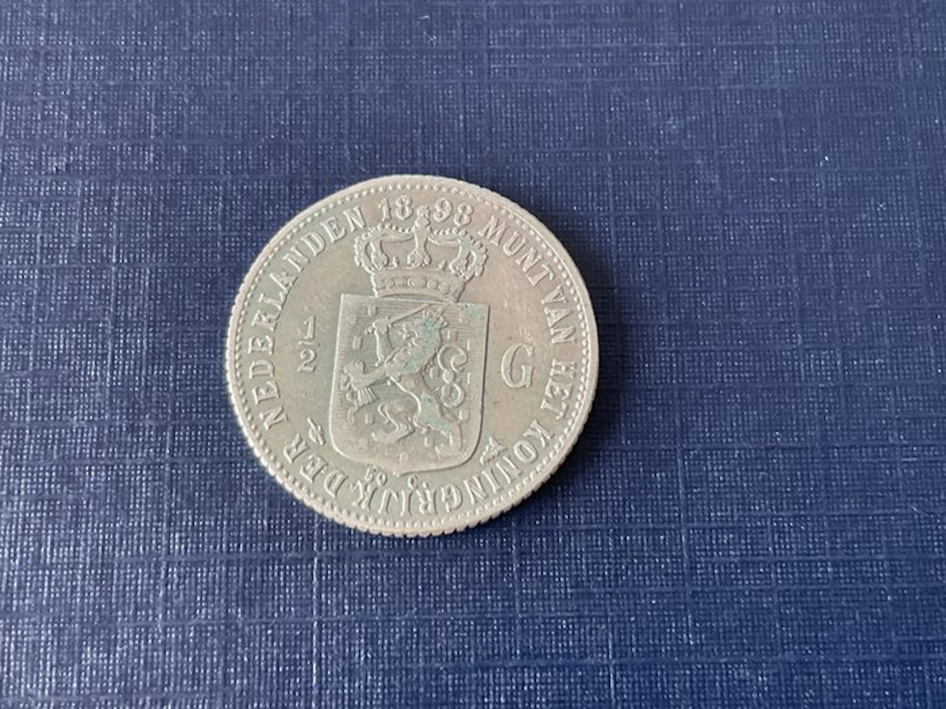 Netherlands. Wilhelmina. 1/2 Gulden 1898 (No reserve price)