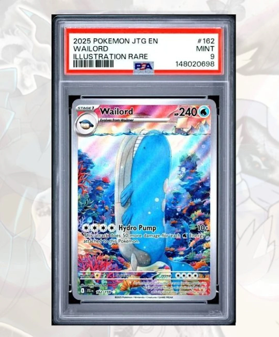 Pokémon - 1 Graded card - Wailord Illustration Rare...