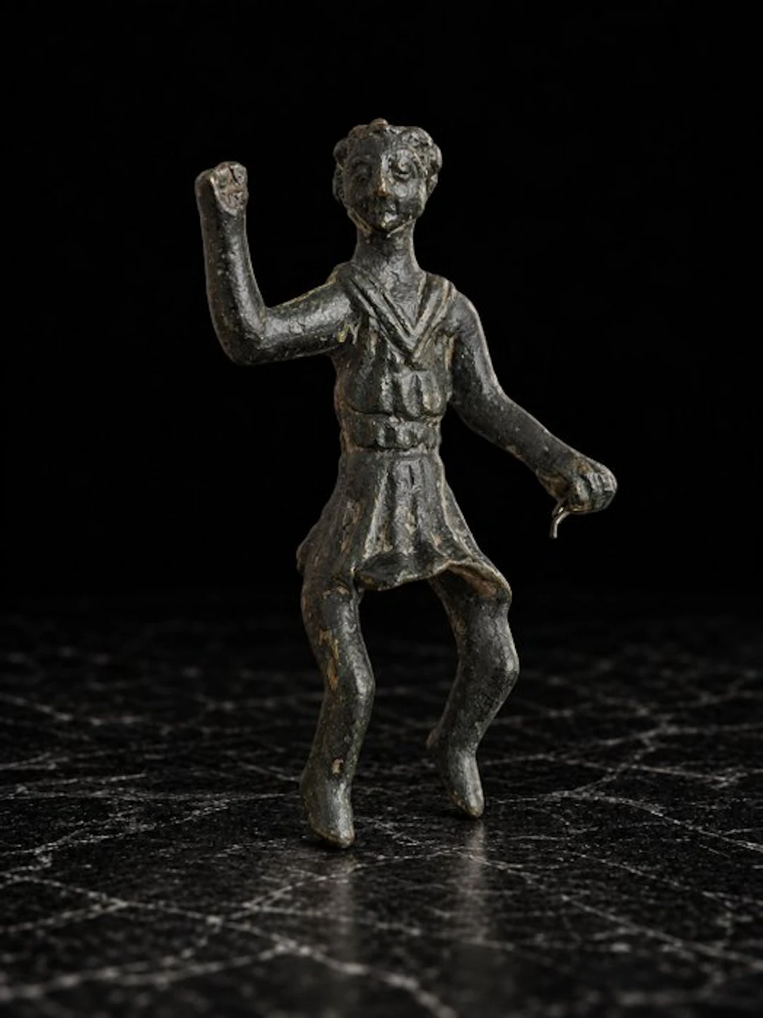 Ancient Roman, Empire Bronze Votive Horse rider - 6.2 cm
