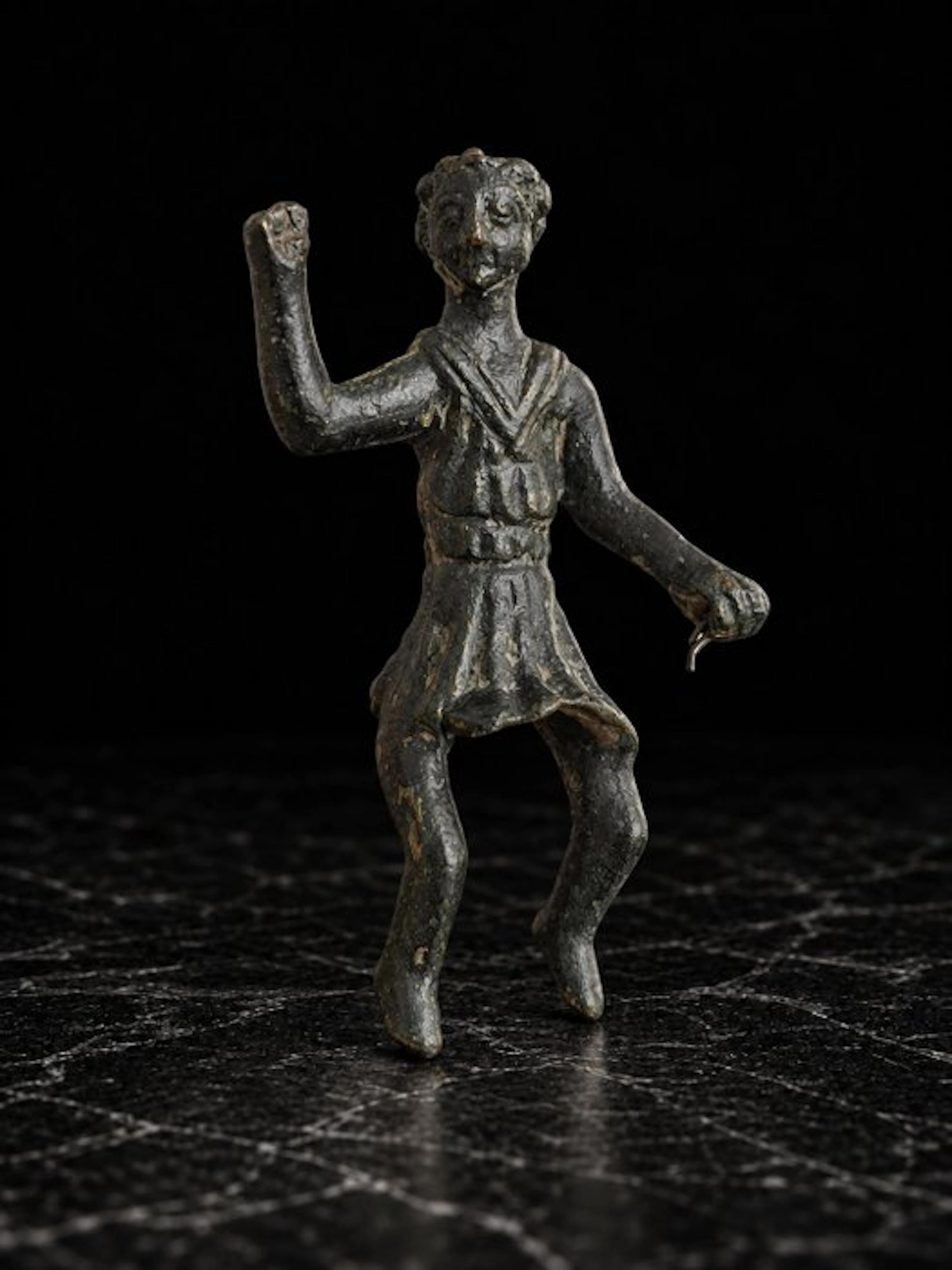 Ancient Roman, Empire Bronze Votive Horse rider - 6.2 cm
