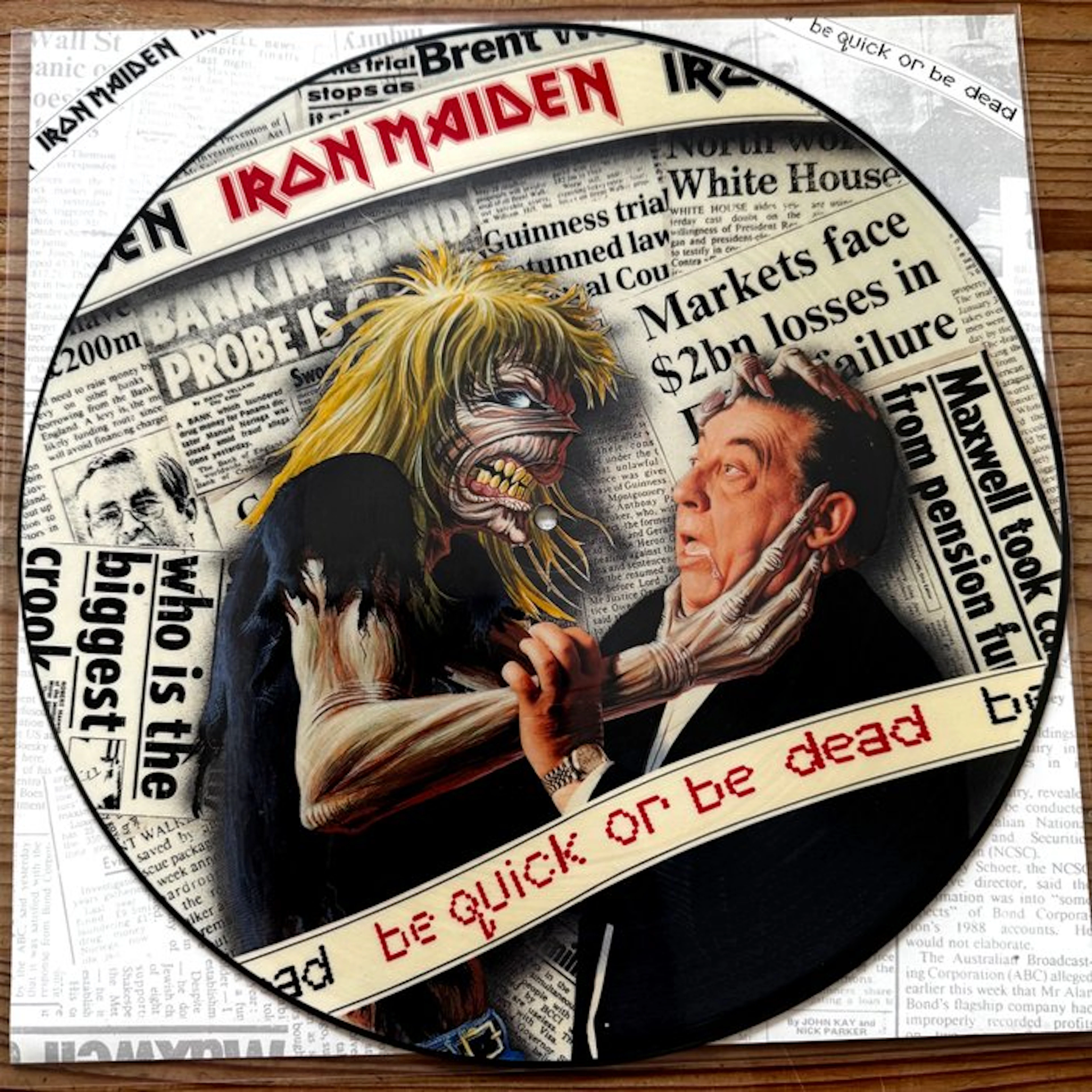Iron Maiden - Be Quick Or Be Dead - rare UK Picturedisc...