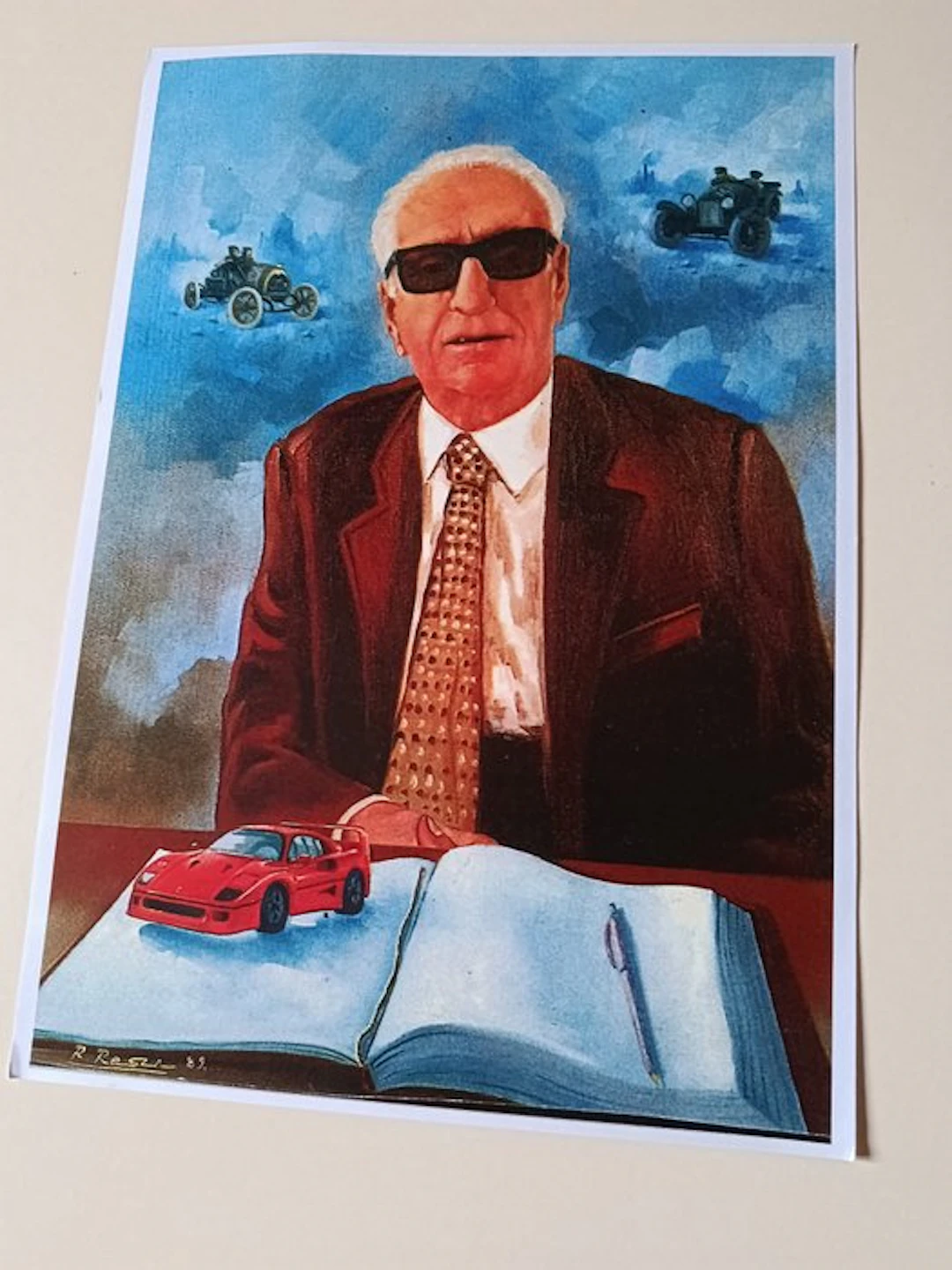 Print - Enzo Ferrari - Stampa