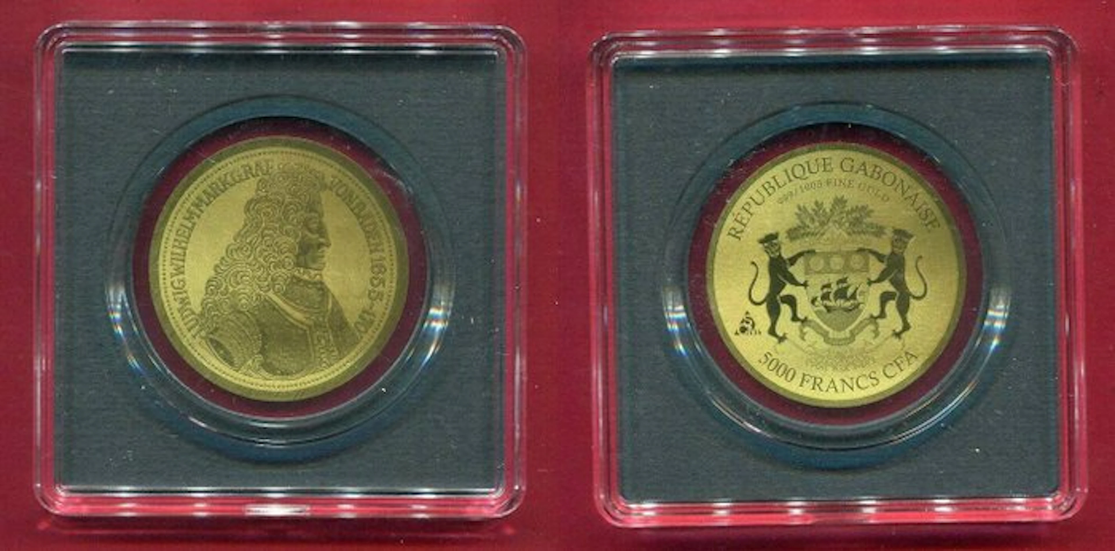 Gabon. 5000 Francs Markgraf von Baden (No reserve price)