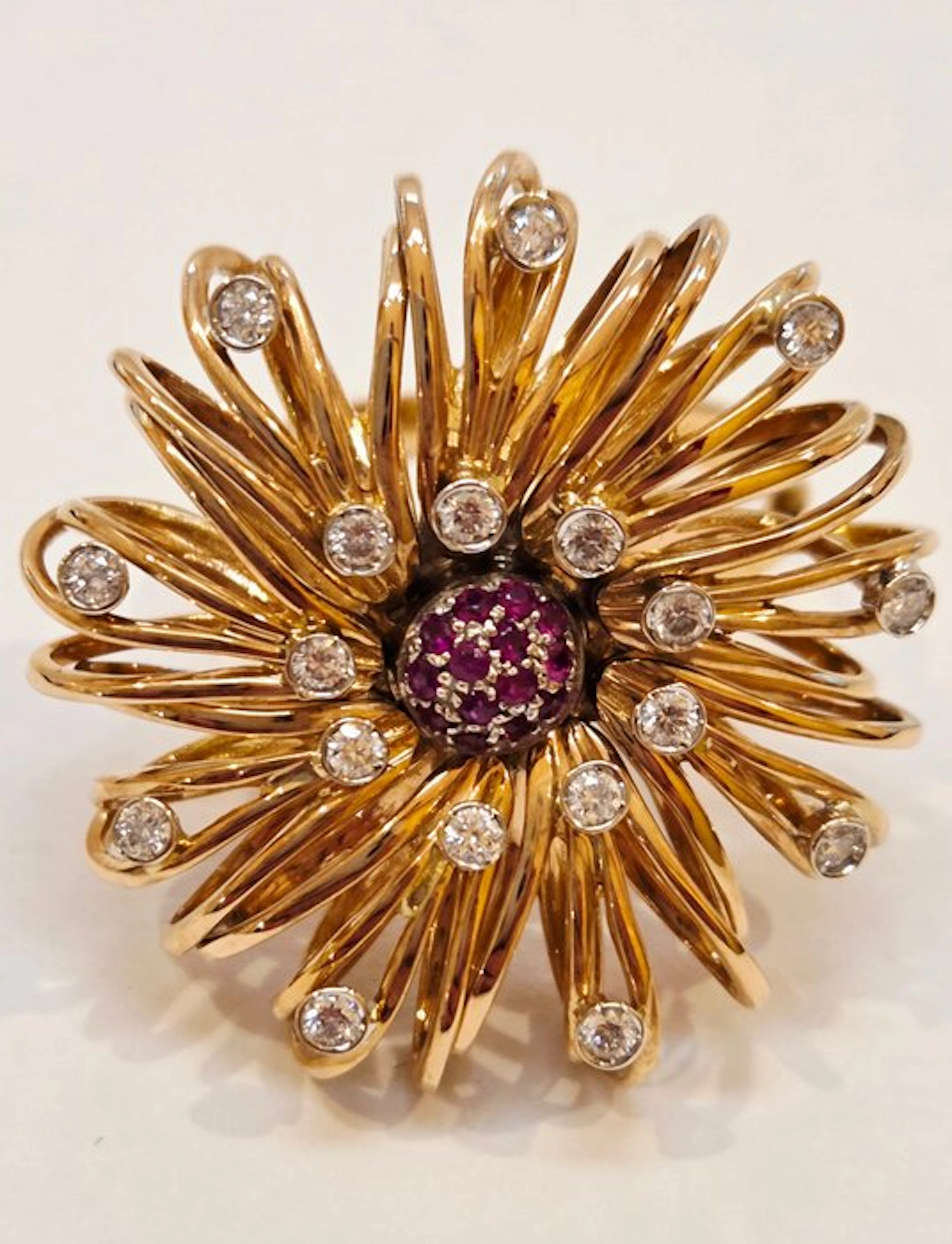 Ring - 18 kt. Rose gold - 70s Like New