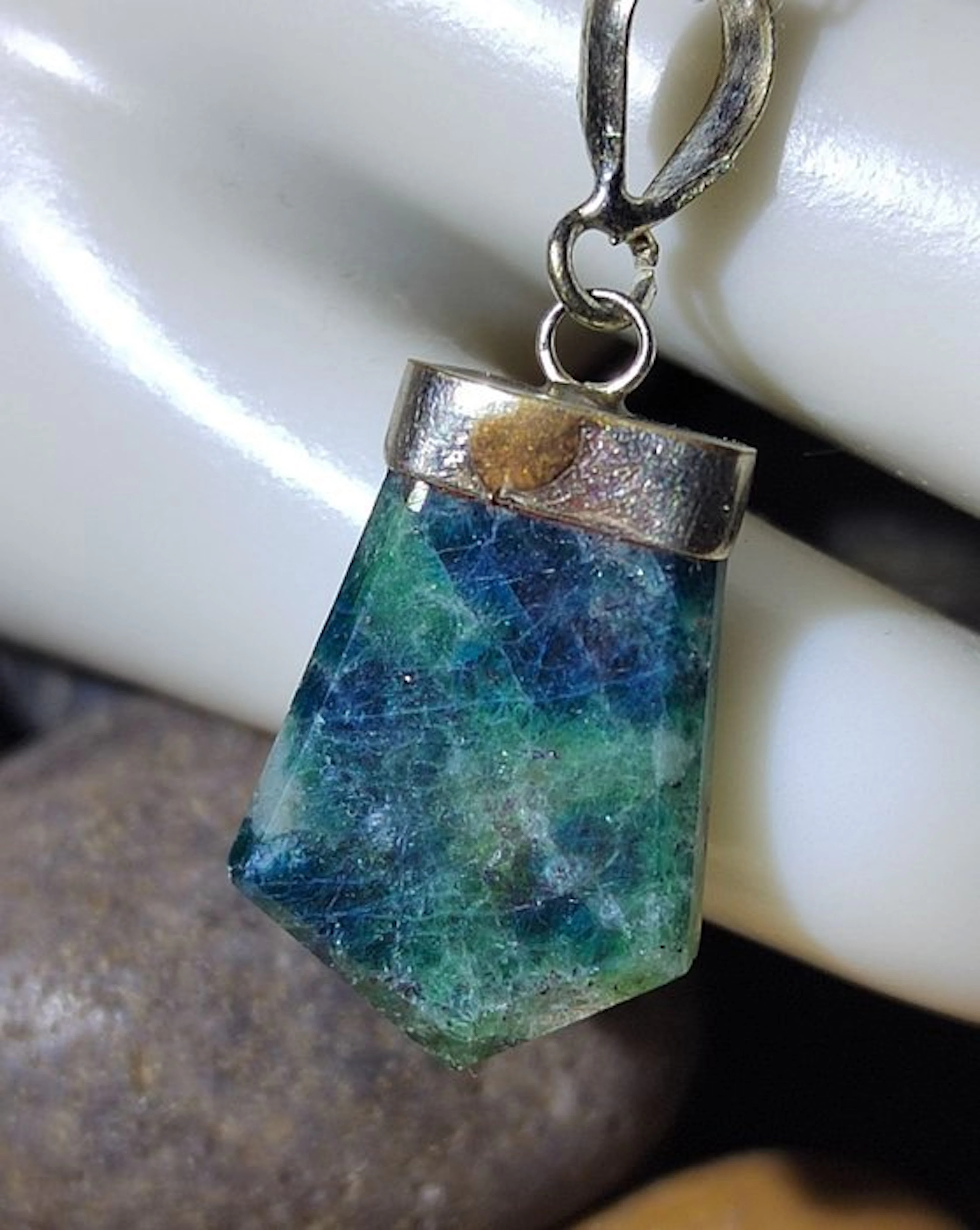 Sodalite Soladite Pendant - High Quality - 9.25 Cts - No Reserve Price- 1.85 g