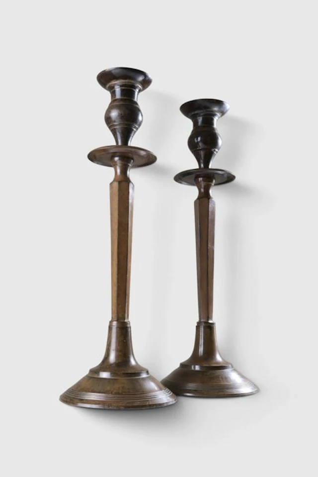 Candlestick Set of Heavy Chic Candlesticks - 3 kg (2) - Metal