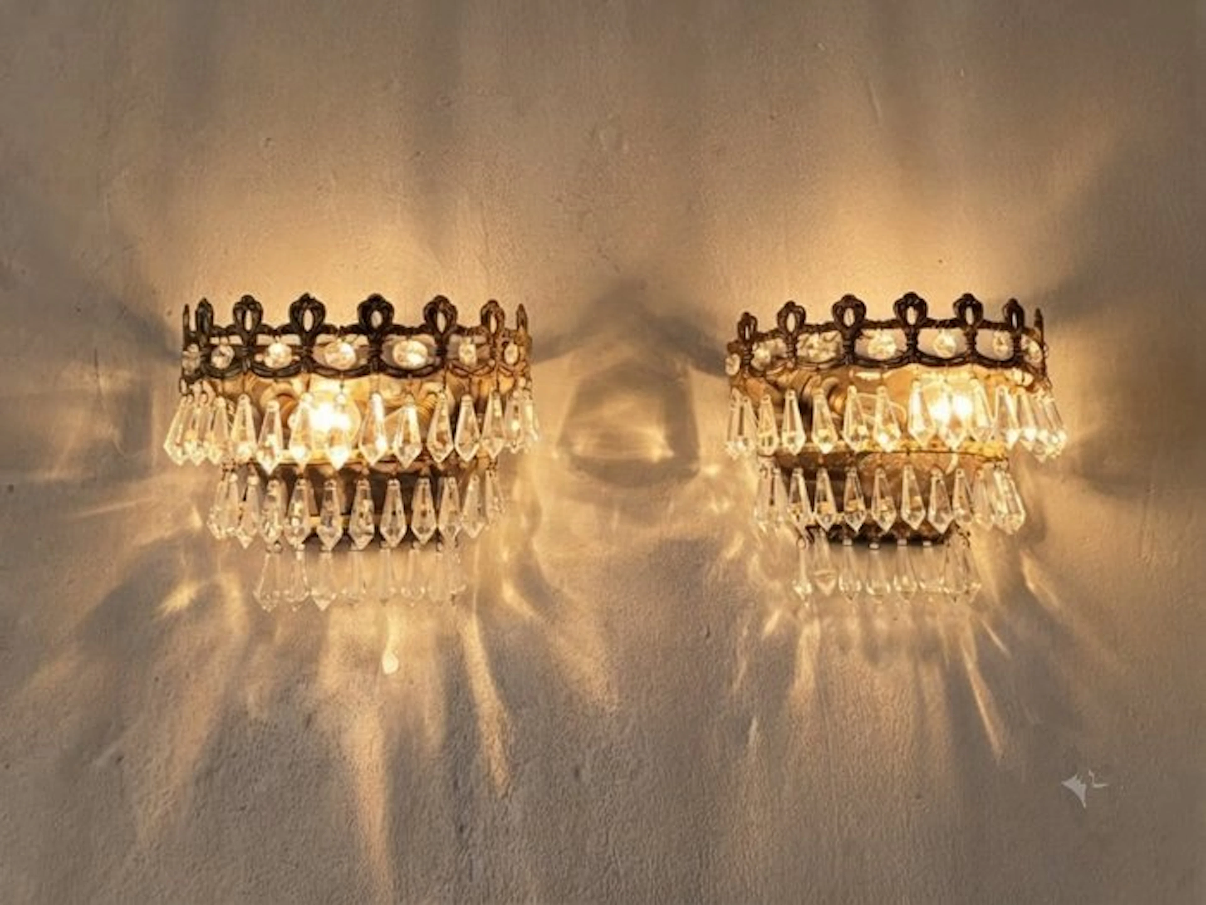 Wall sconce (2) - Pair of Exquisite Wall Sconces Imperial...