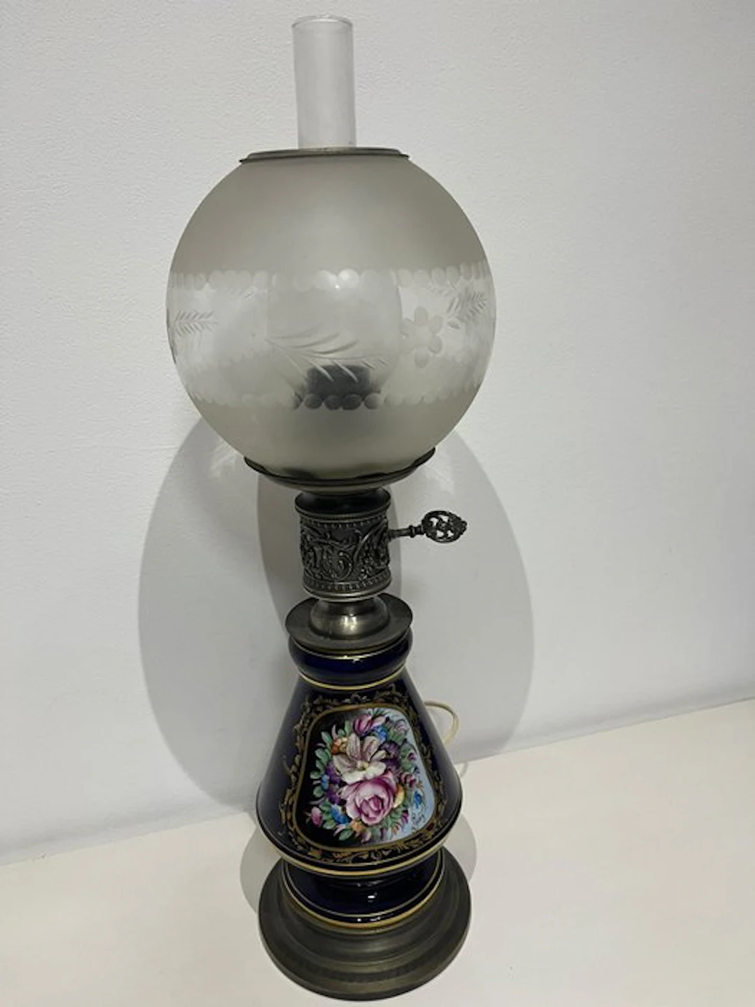 Table lamp - Glass, Metal, Ceramic - Ceramic table lamp