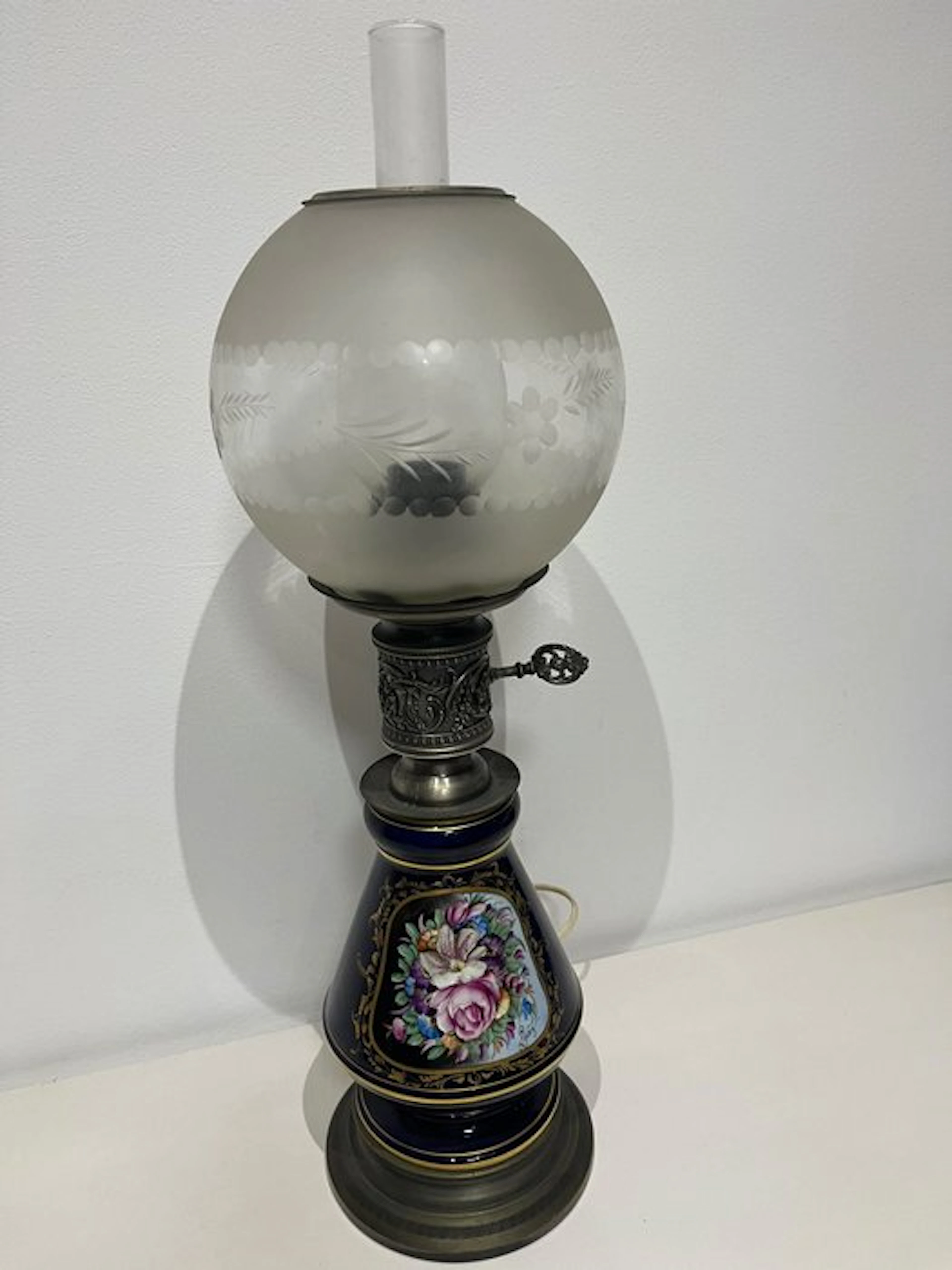Table lamp - Glass, Metal, Ceramic - Ceramic table lamp