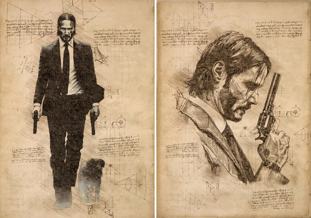 Boriani - 2 X John Wick, Da Vinci Series - limited edition