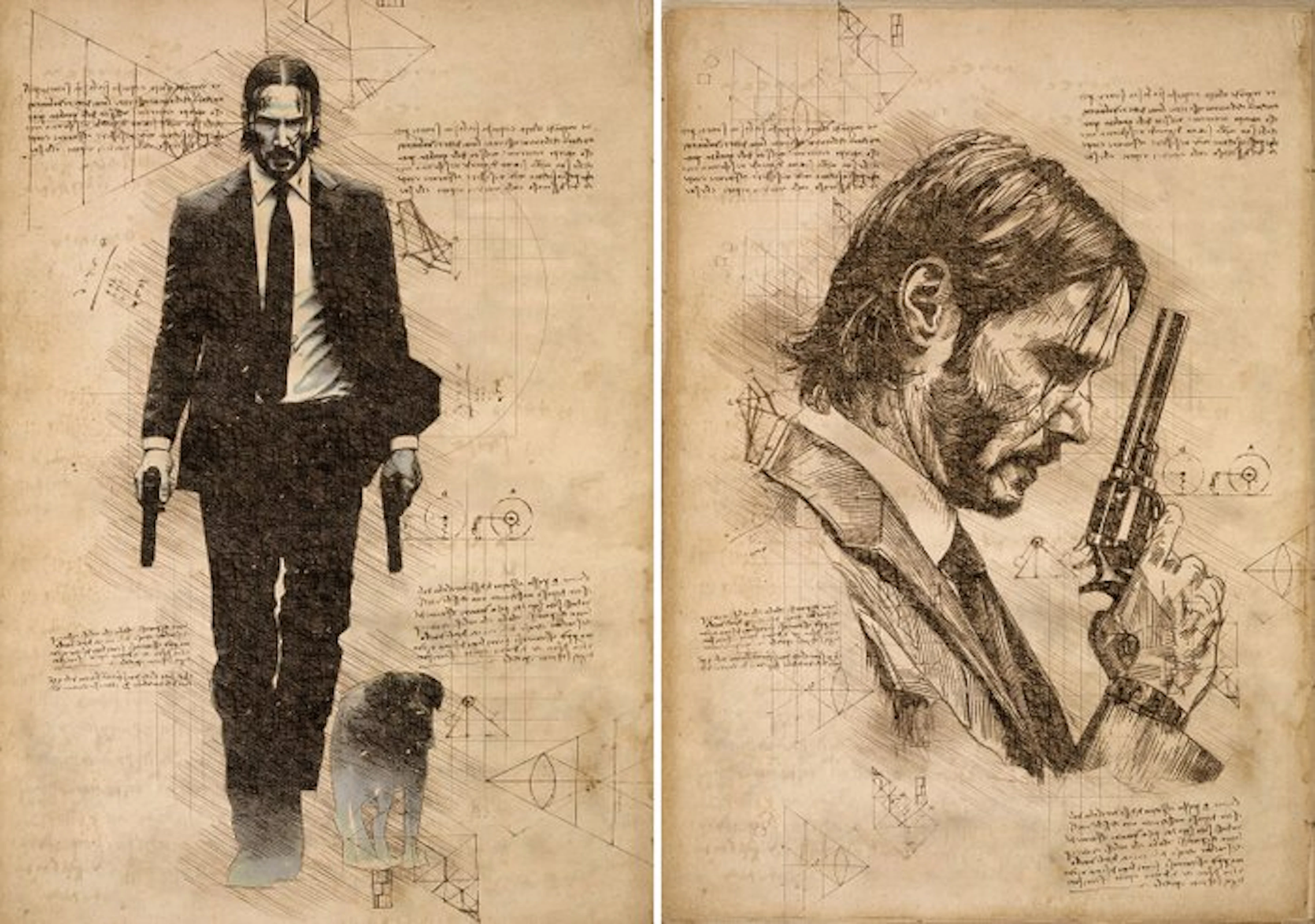 Boriani - 2 X John Wick, Da Vinci Series - limited edition