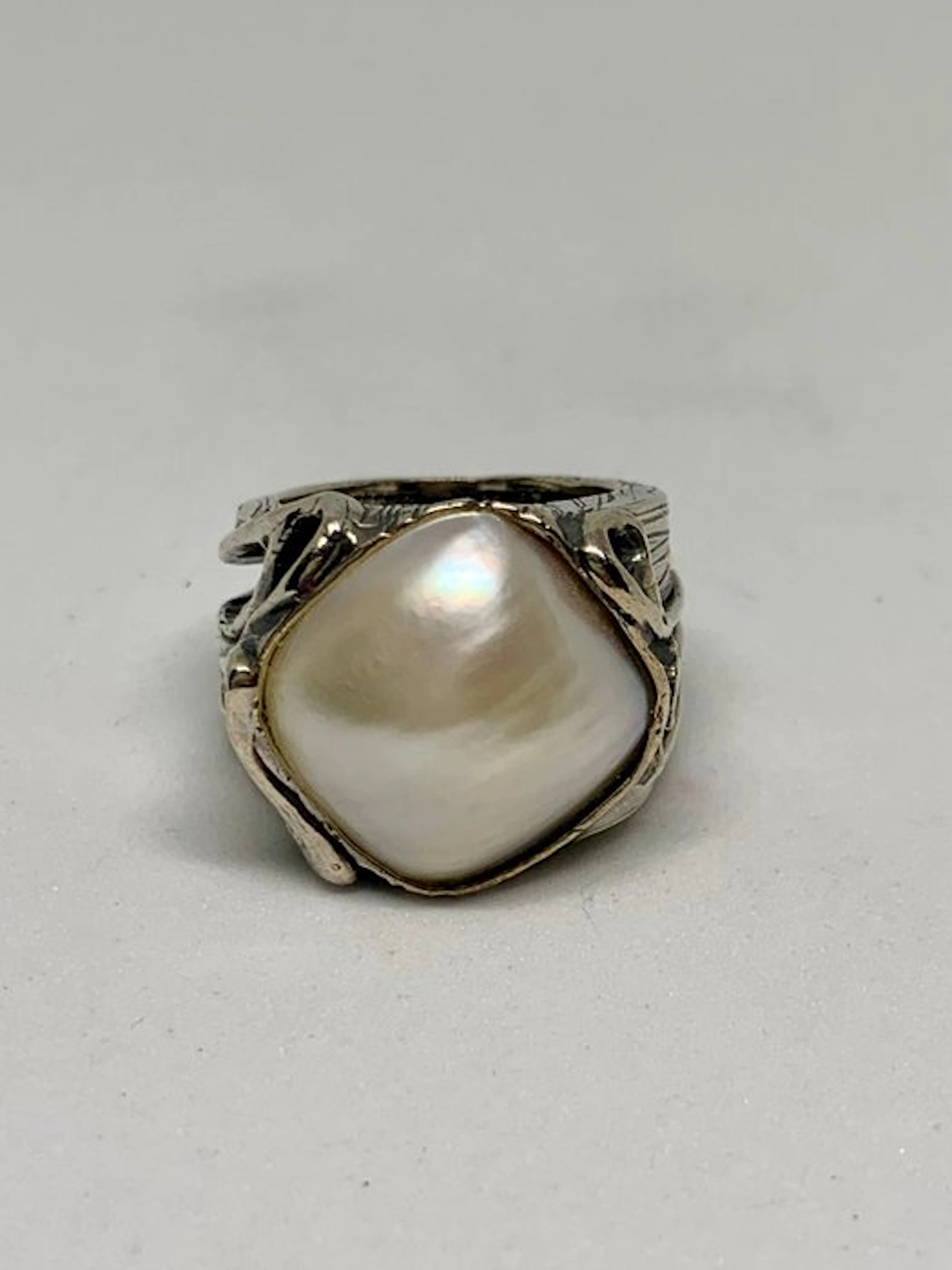 Pearl - Silver - Ring - Baroque pearl