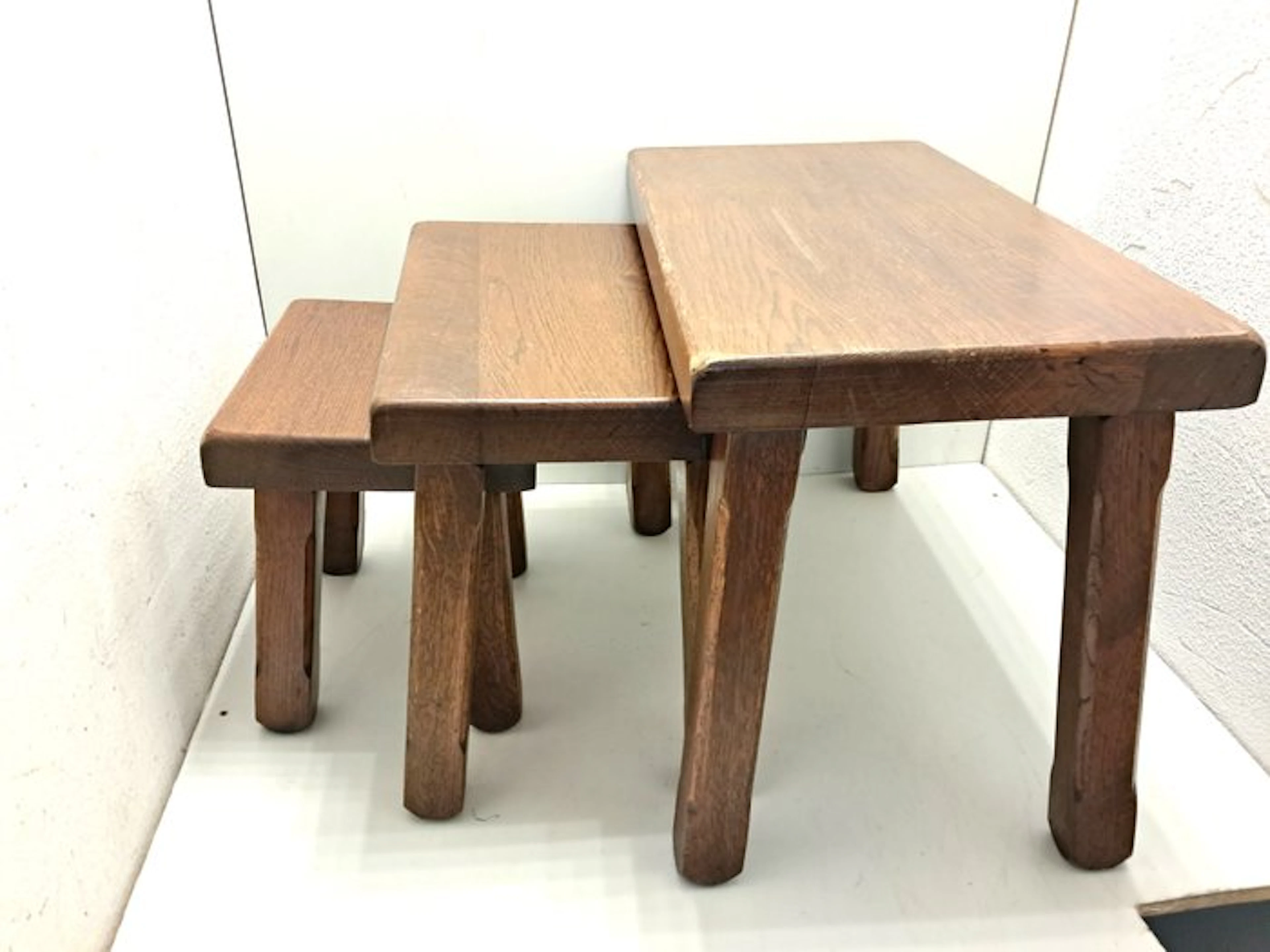 Nesting tables - Oak - Three side tables