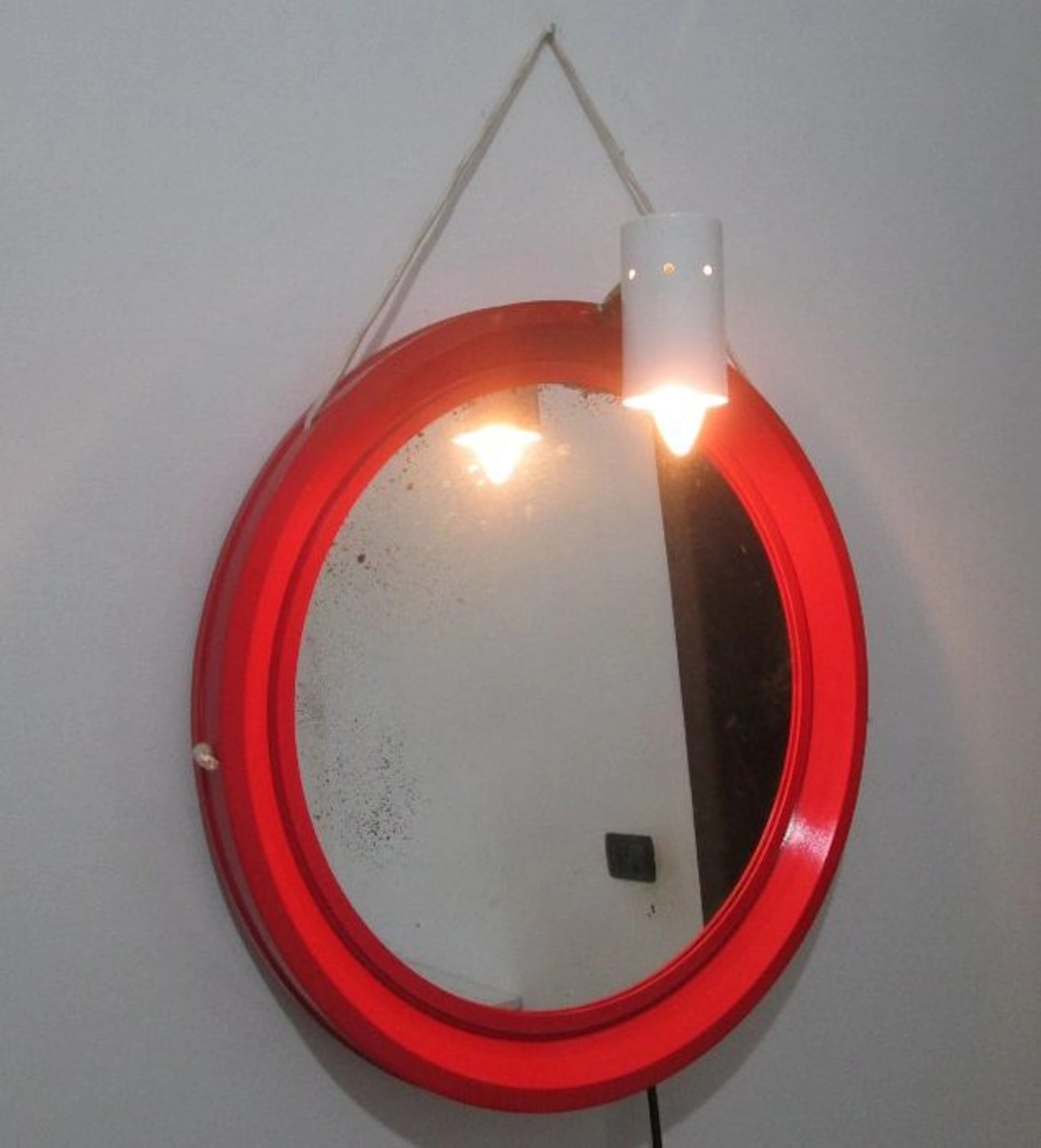 Wall mirror - Plastic, Aluminium - Illuminated wall mirror